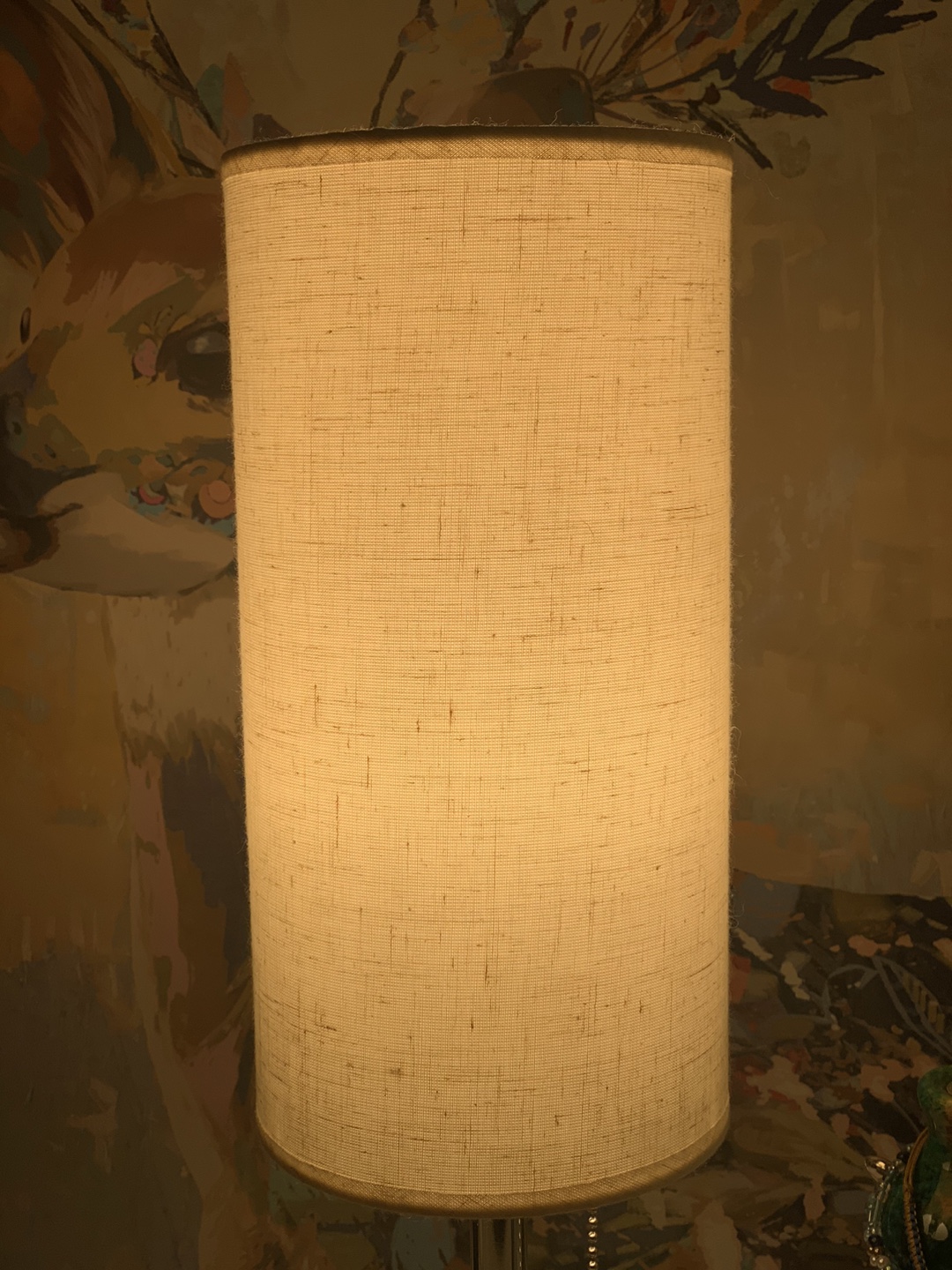 Moving sale—USB Table Lamp with Beige Shade