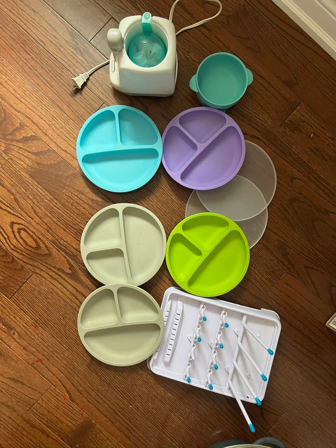 Baby Plates, Bowl, Bottle Warmer, Drying Rack thumbnail