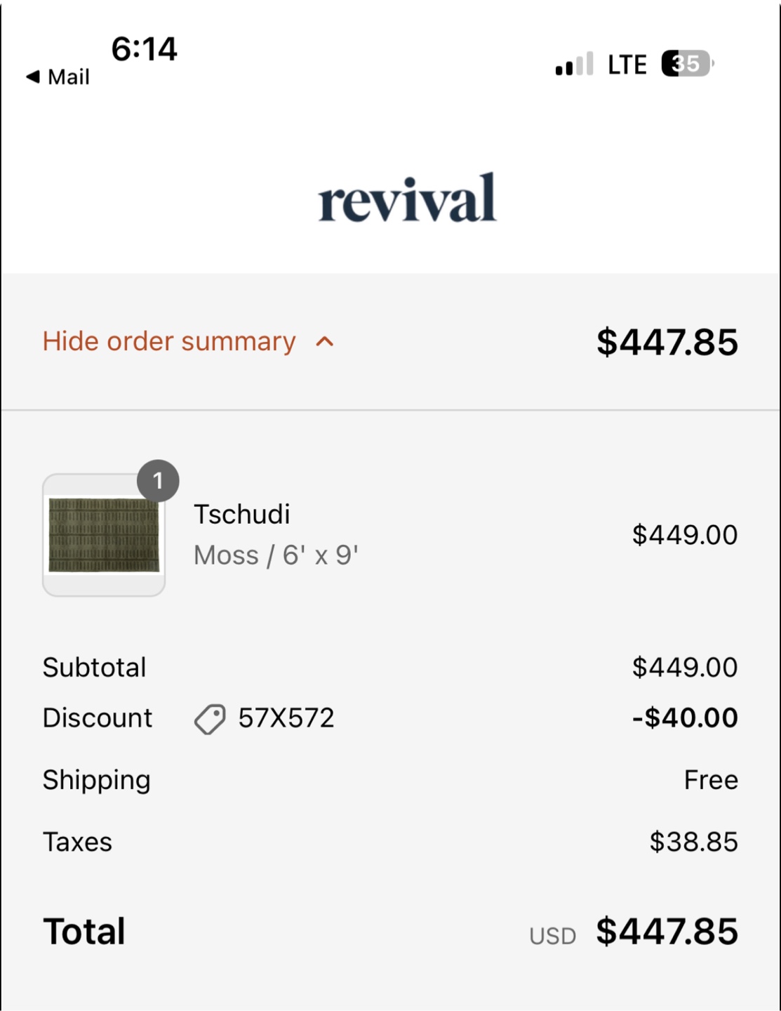 Tschudi washable wool rug