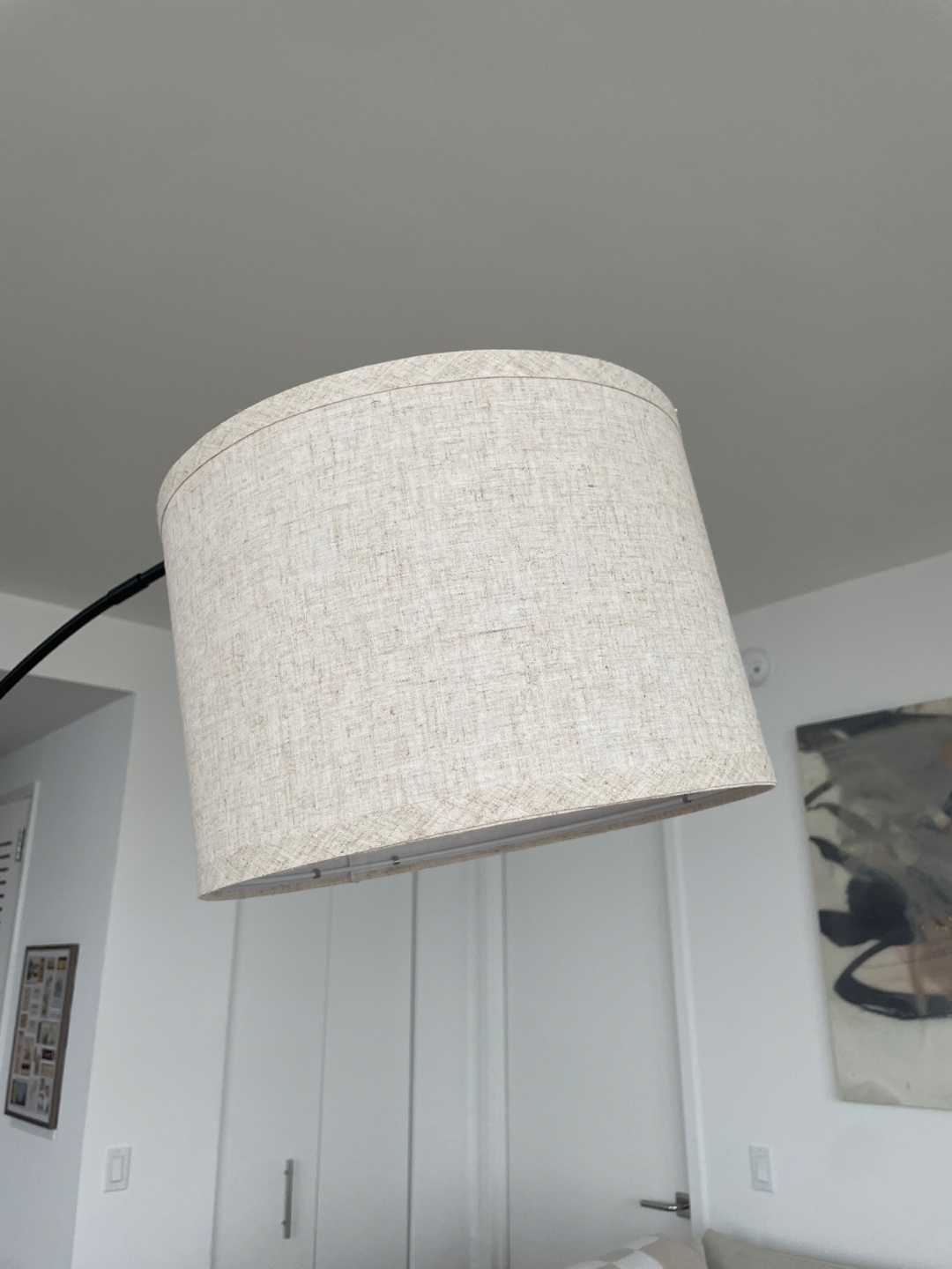 Arc Floor Lamp - Black Marble Base - photo 2