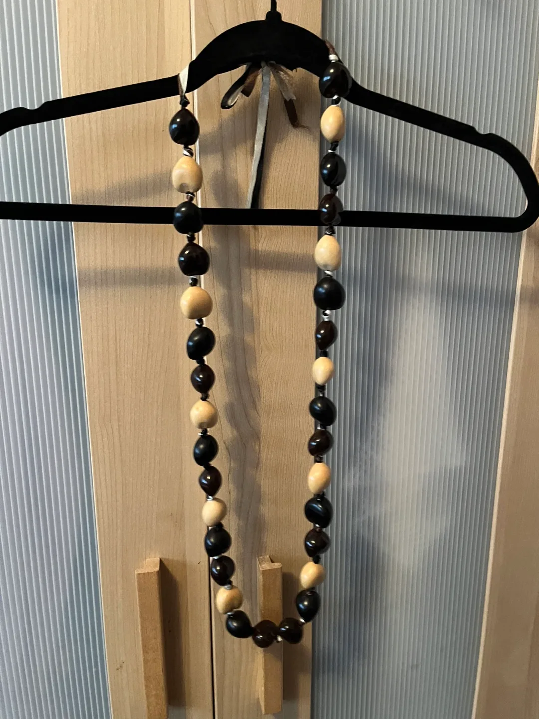 Seed bead necklace (kukei nut?) thumbnail