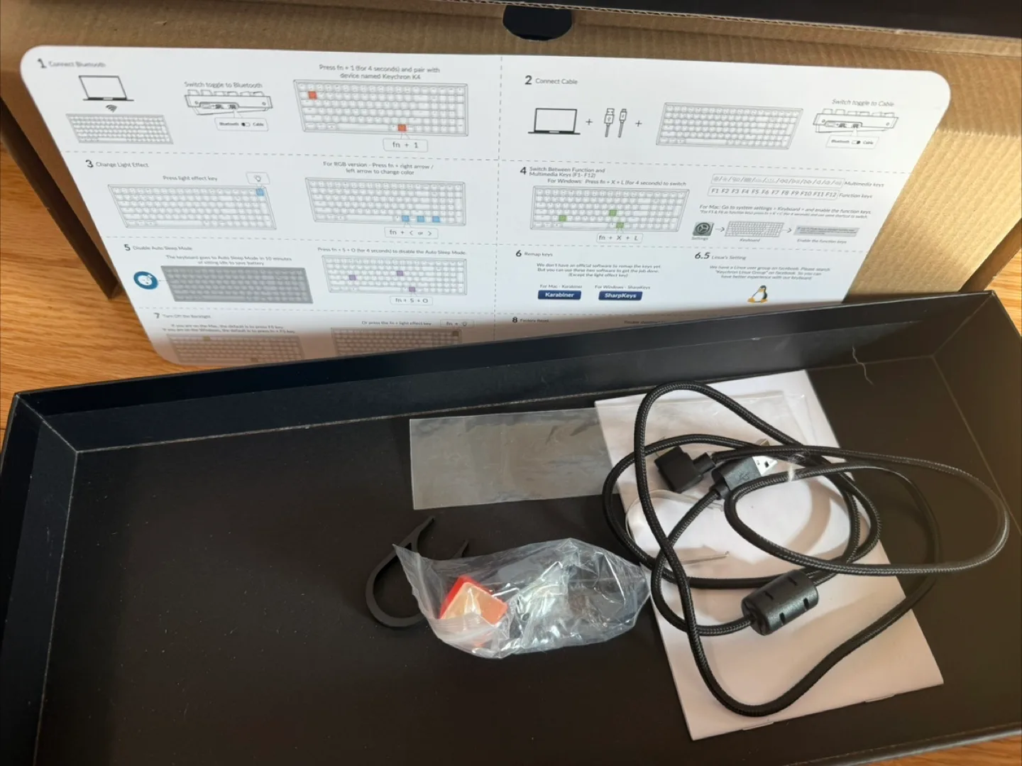 Keychron K4 96% Wireless Mechanical Keyboard image indicator(2)