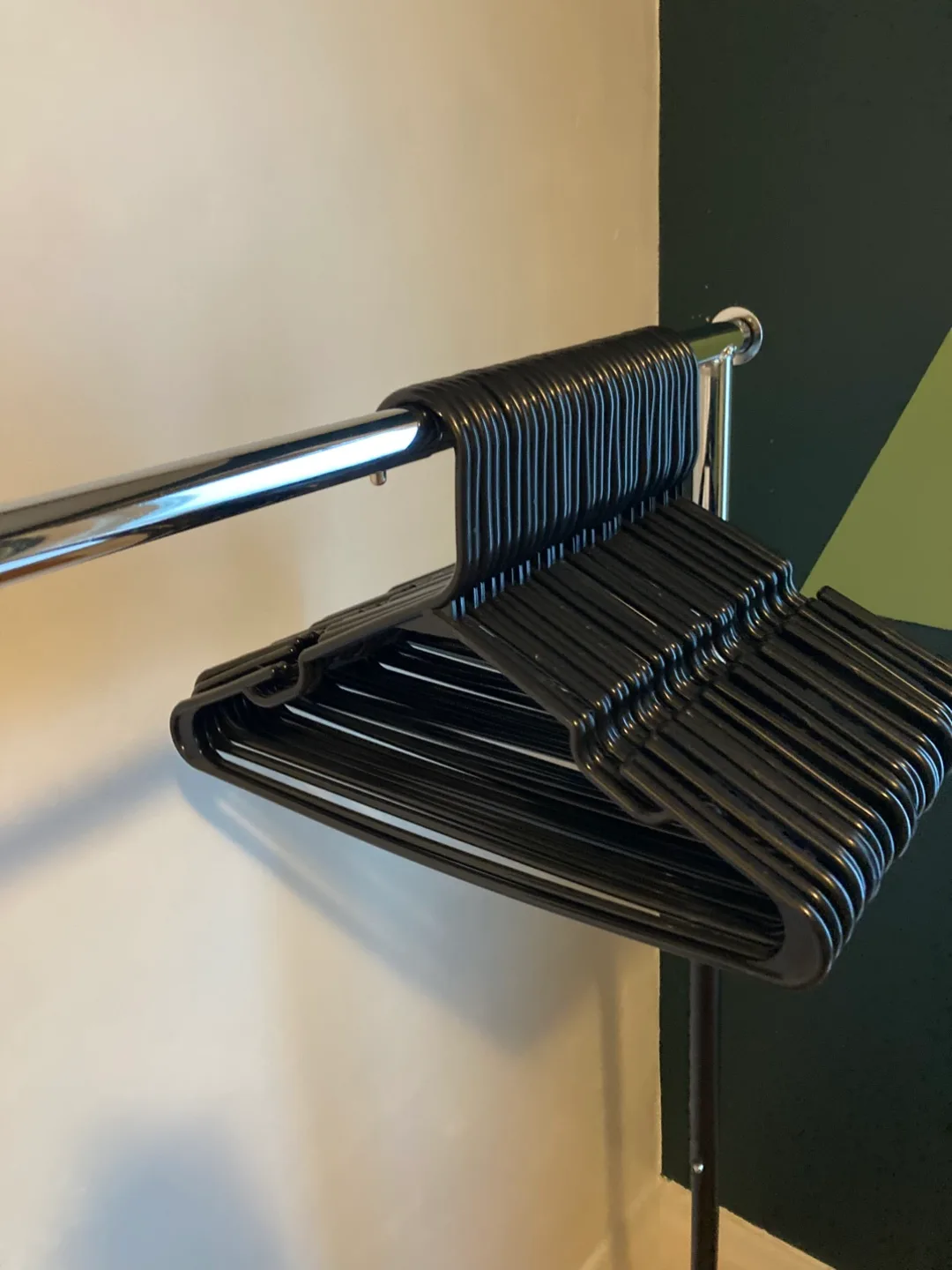 Clothing Garment Rack + 30 Black Hangers image indicator(5)