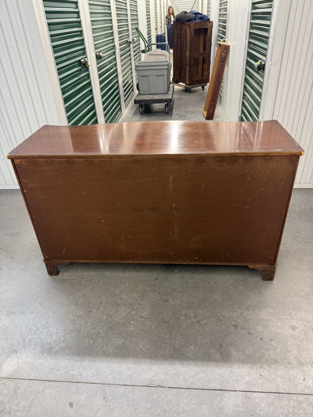 Vintage Brown Wood Dresser - photo 5