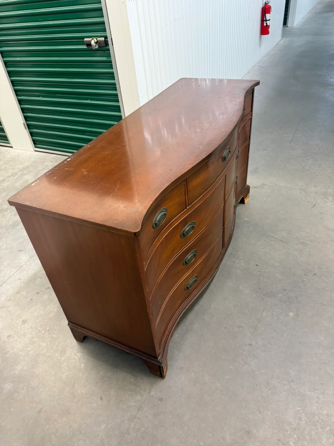 Vintage Brown Wood Dresser image indicator(2)