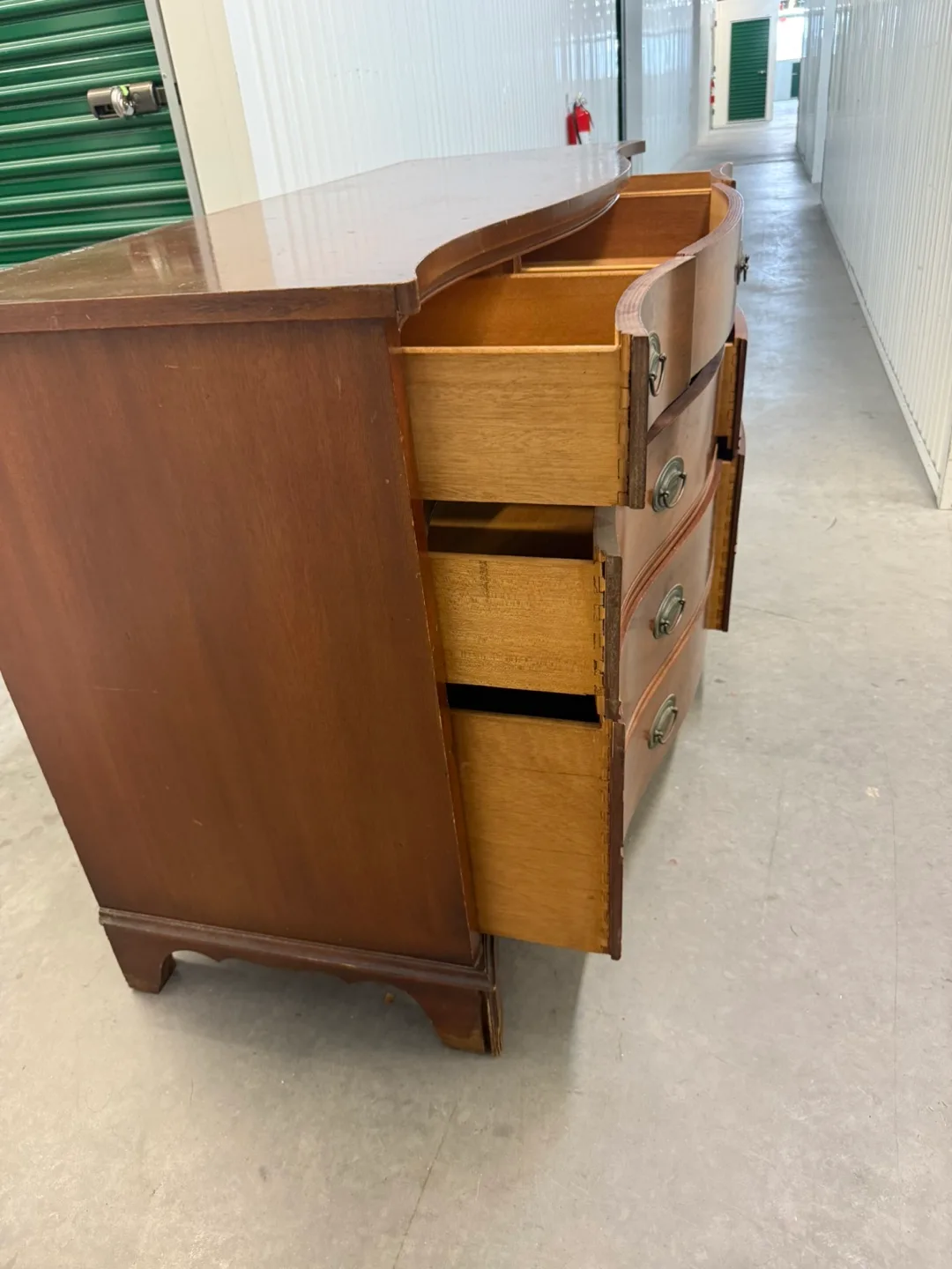 Vintage Brown Wood Dresser image indicator(8)