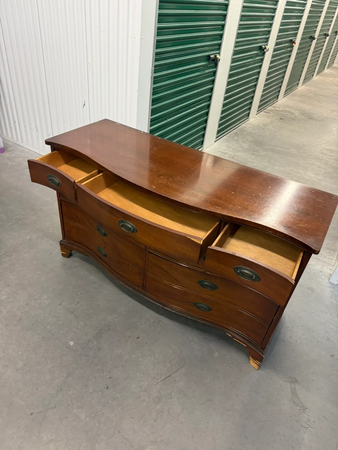 Vintage Brown Wood Dresser image indicator(7)