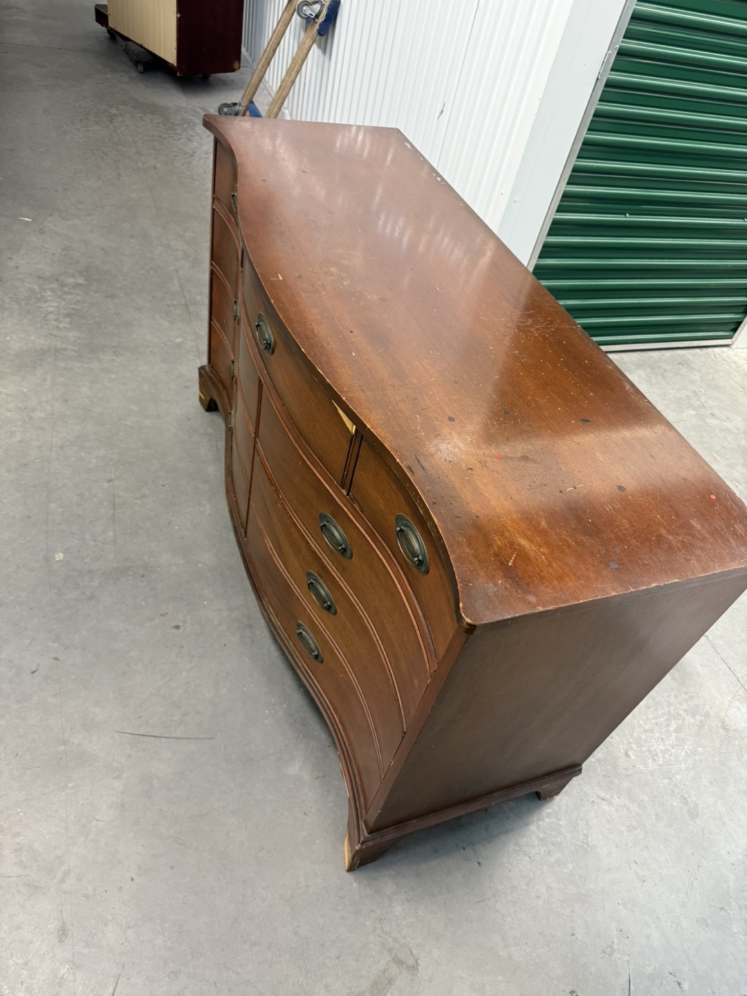 Vintage Brown Wood Dresser - photo 4