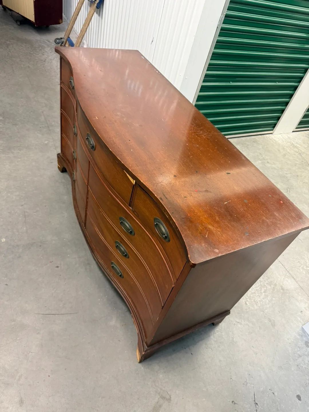 Vintage Brown Wood Dresser image indicator(10)