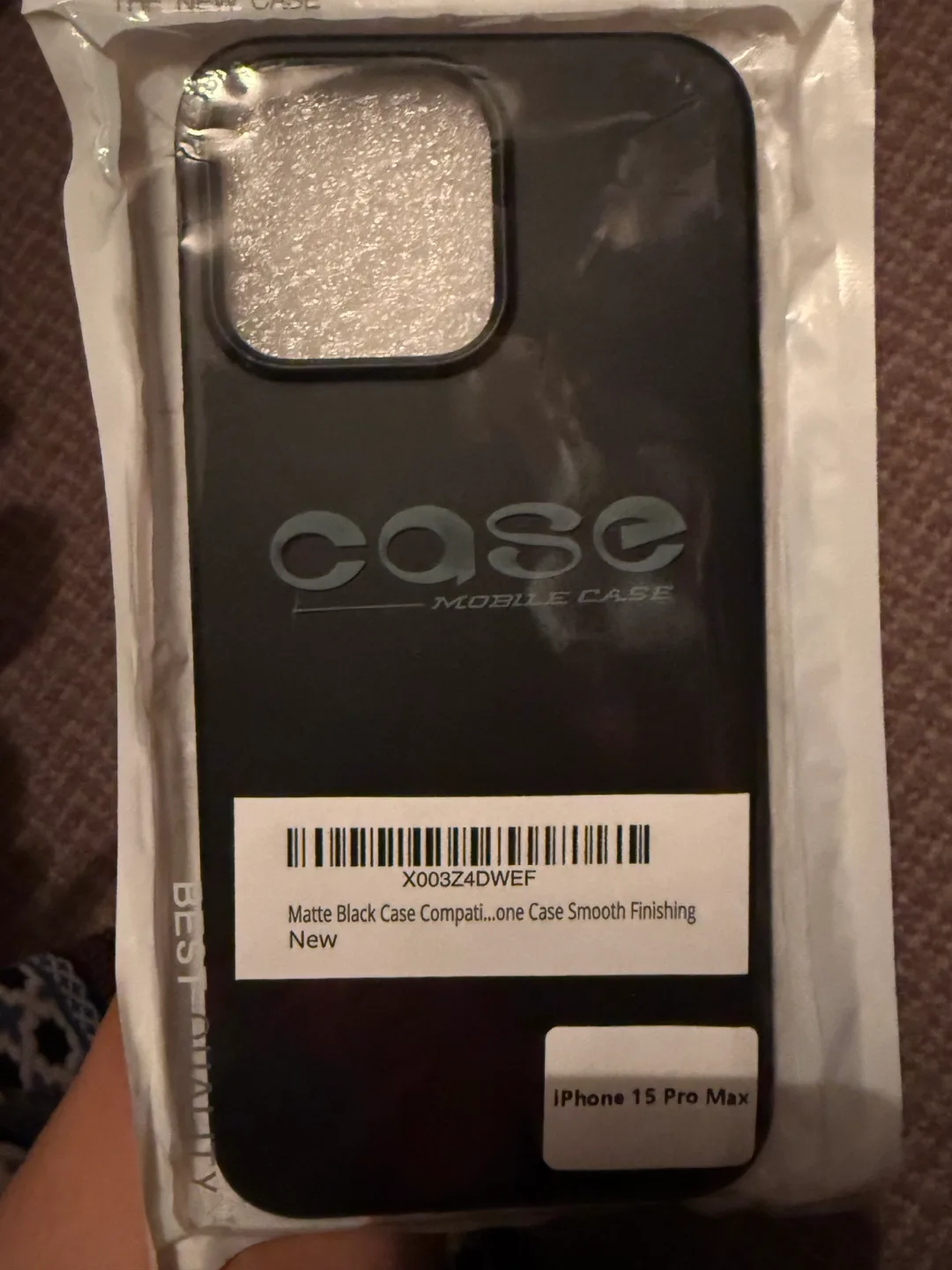 New Matte Black Case for iPhone 15 Pro Max thumbnail