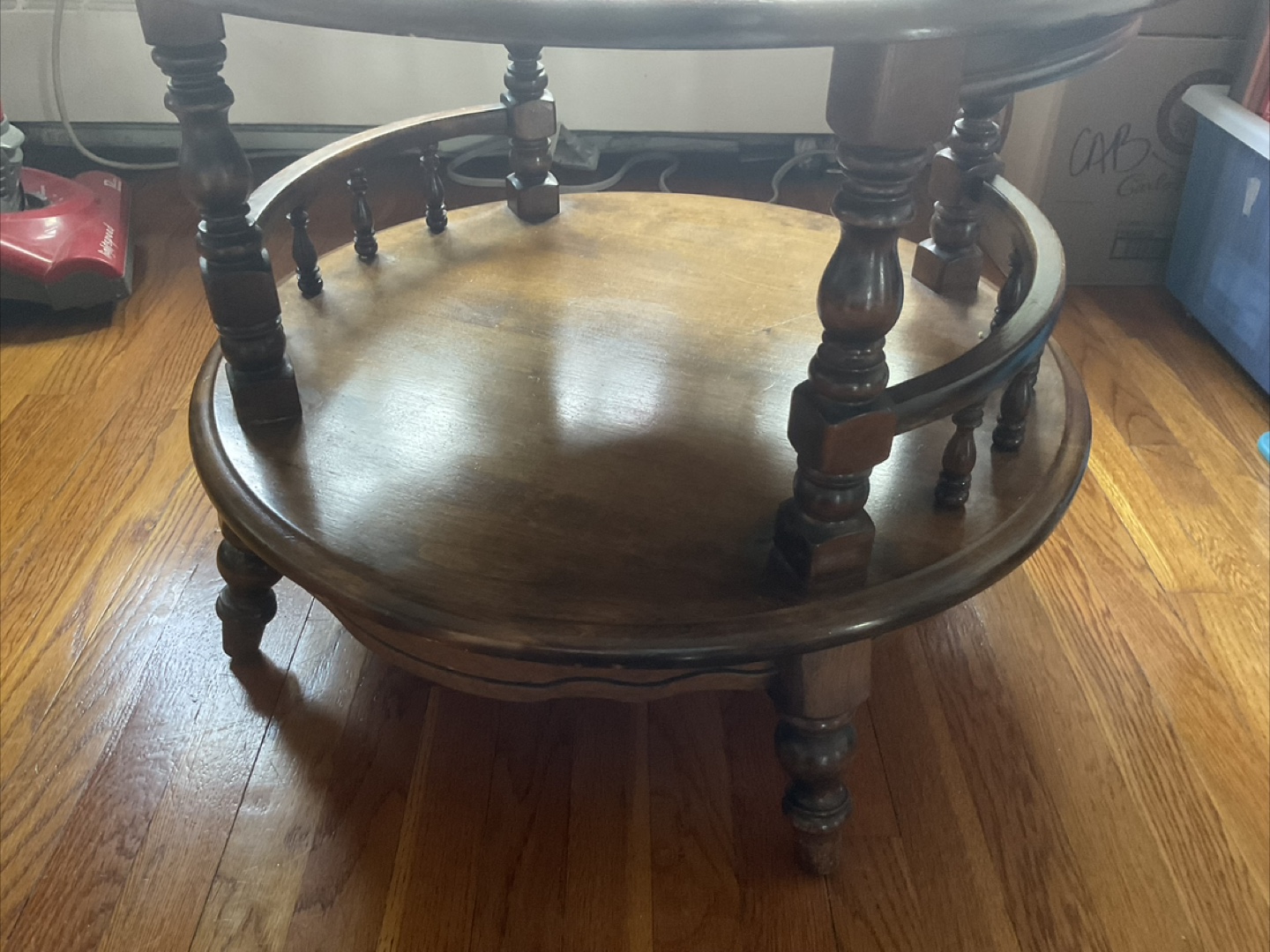 Soild Wood Round Coffee Table - photo 2