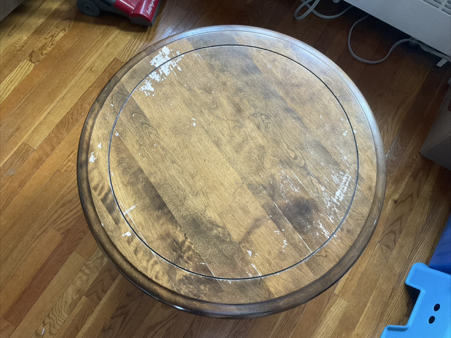 Soild Wood Round Coffee Table - photo 3