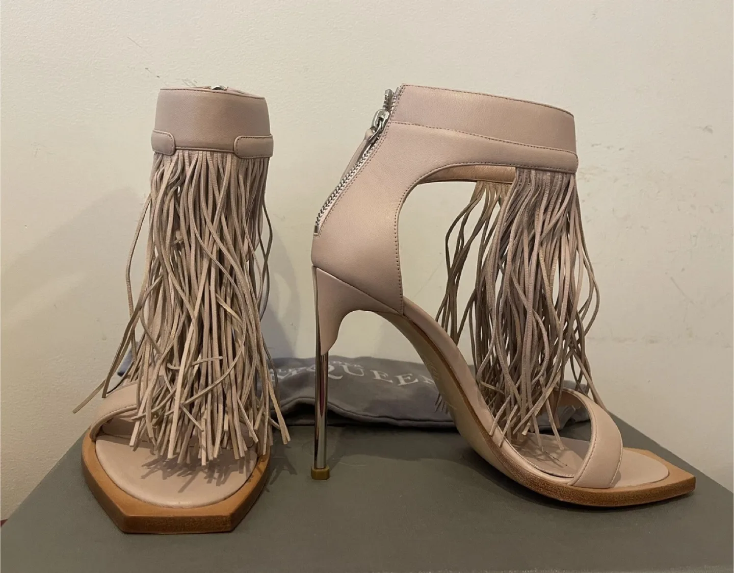 Alexander McQueen Fringe Heels - Size 41 thumbnail