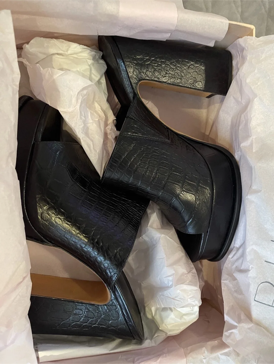 Alexandre Birman Black Leather Heels - Size 41 thumbnail