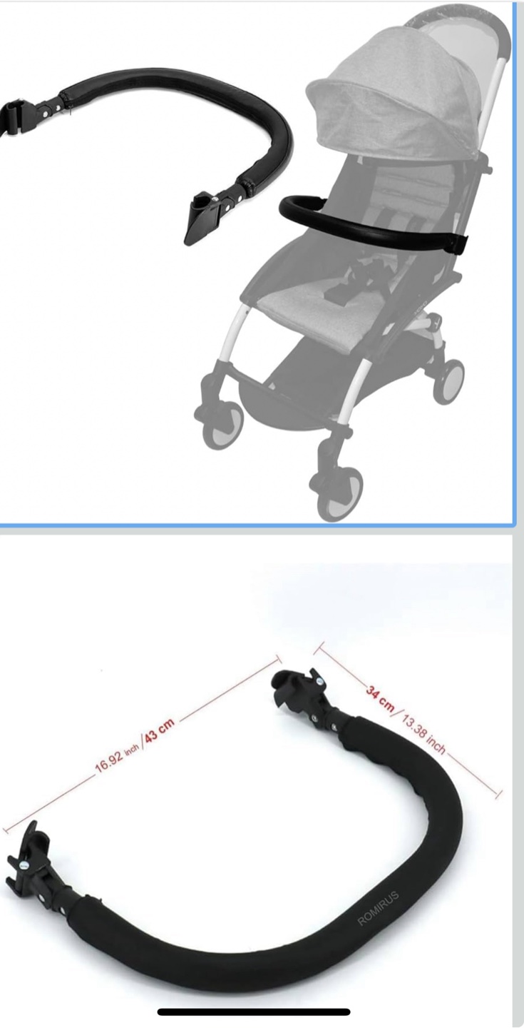 Stroller Bumper Bar - Black for yoyo 🥕