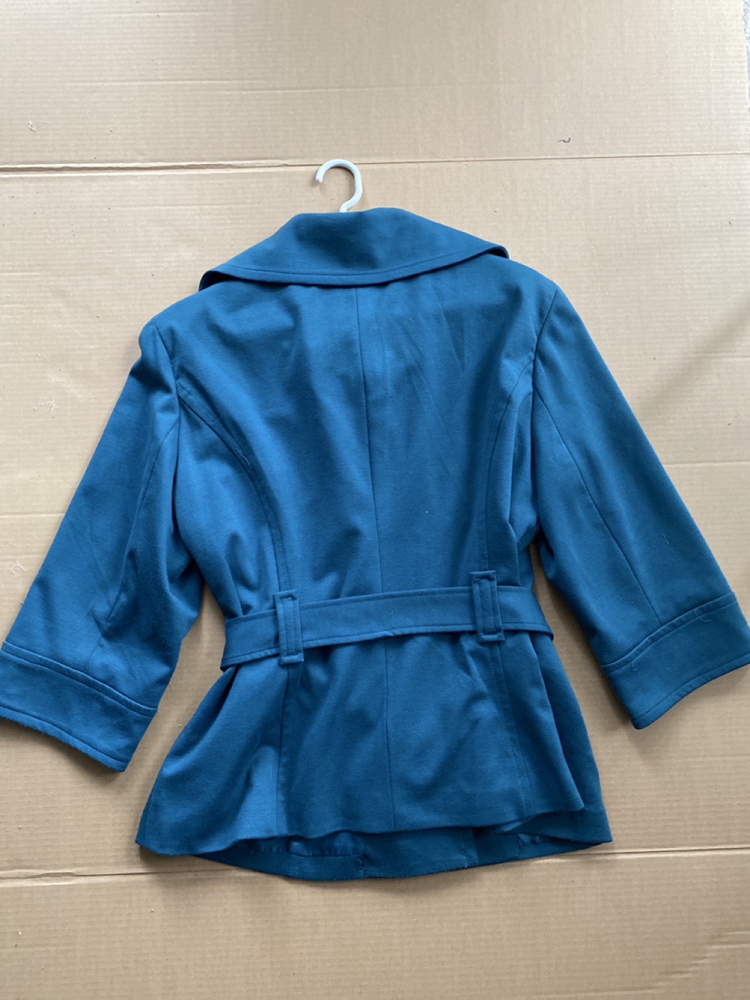 Light Teal Belted Jacket - Size XL - photo 2