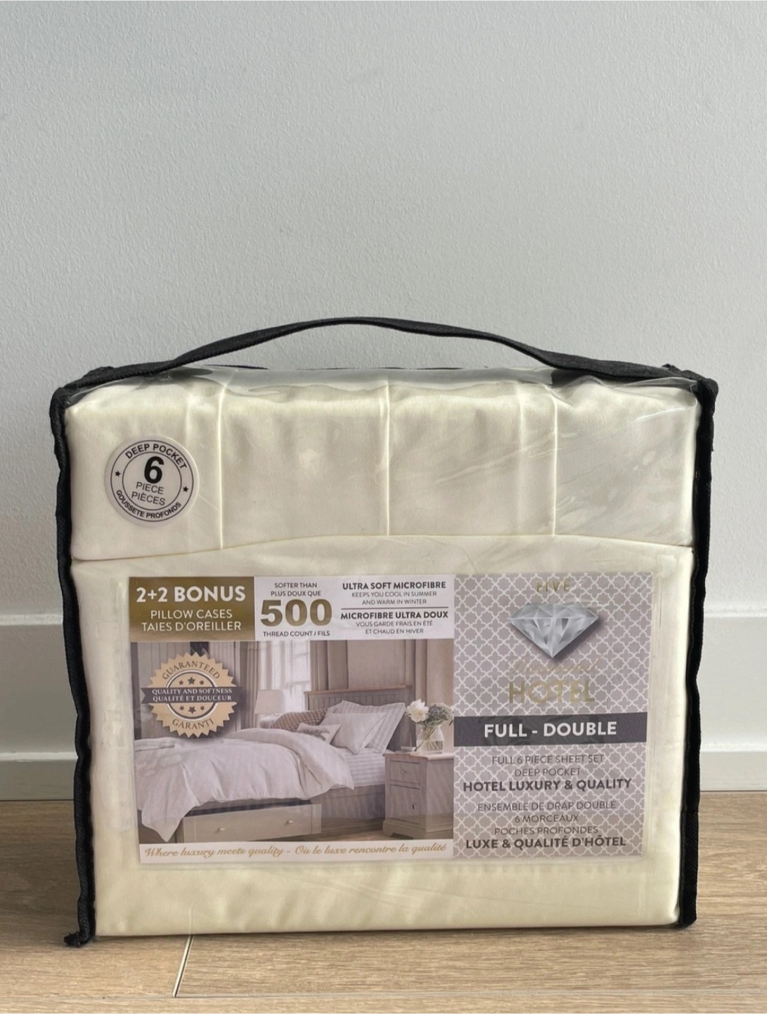 FIVE Diamond Hotel Full/Double Sheet Set - NEW