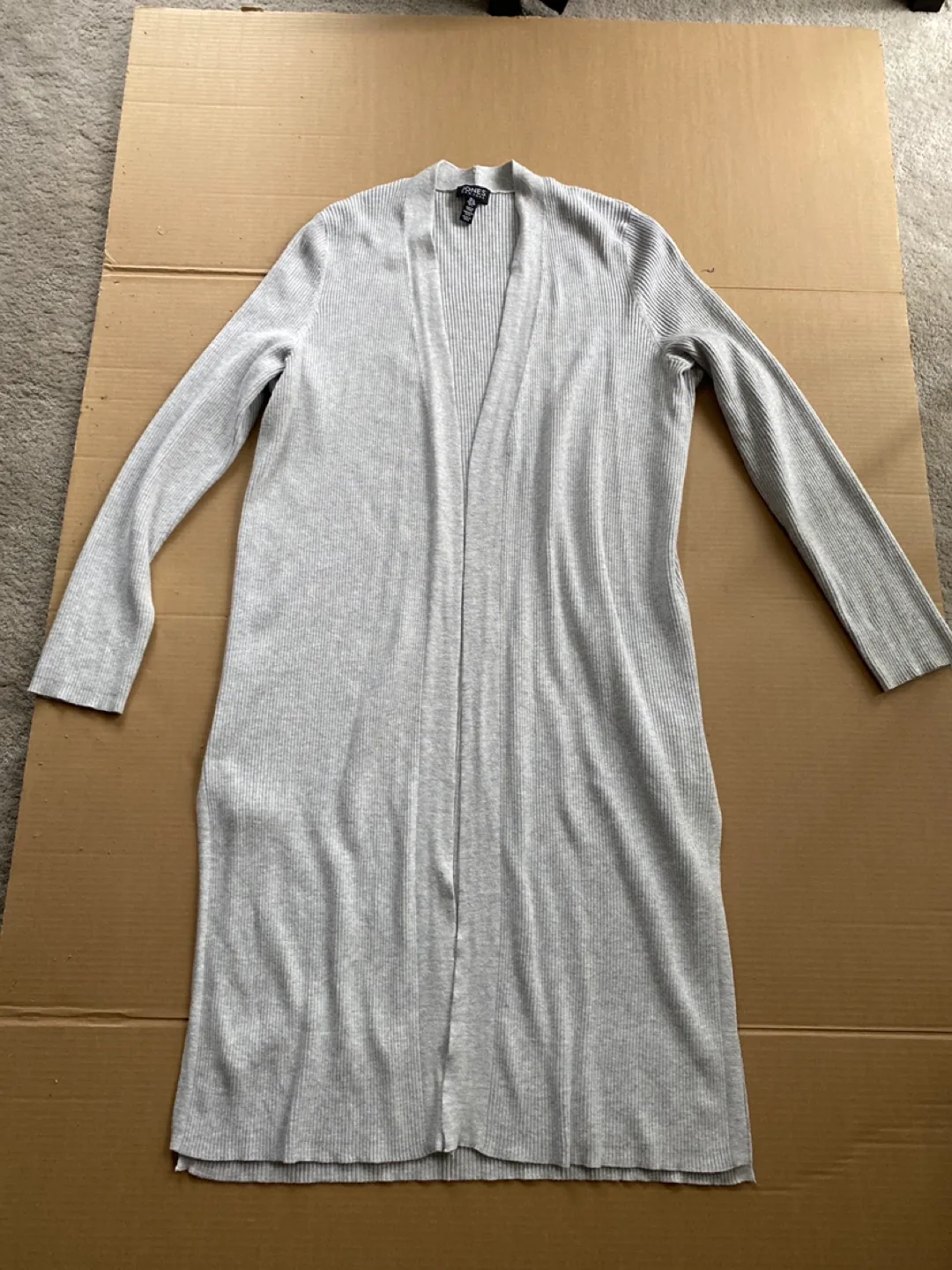 Jones New York Grey Cardigan - Size L thumbnail