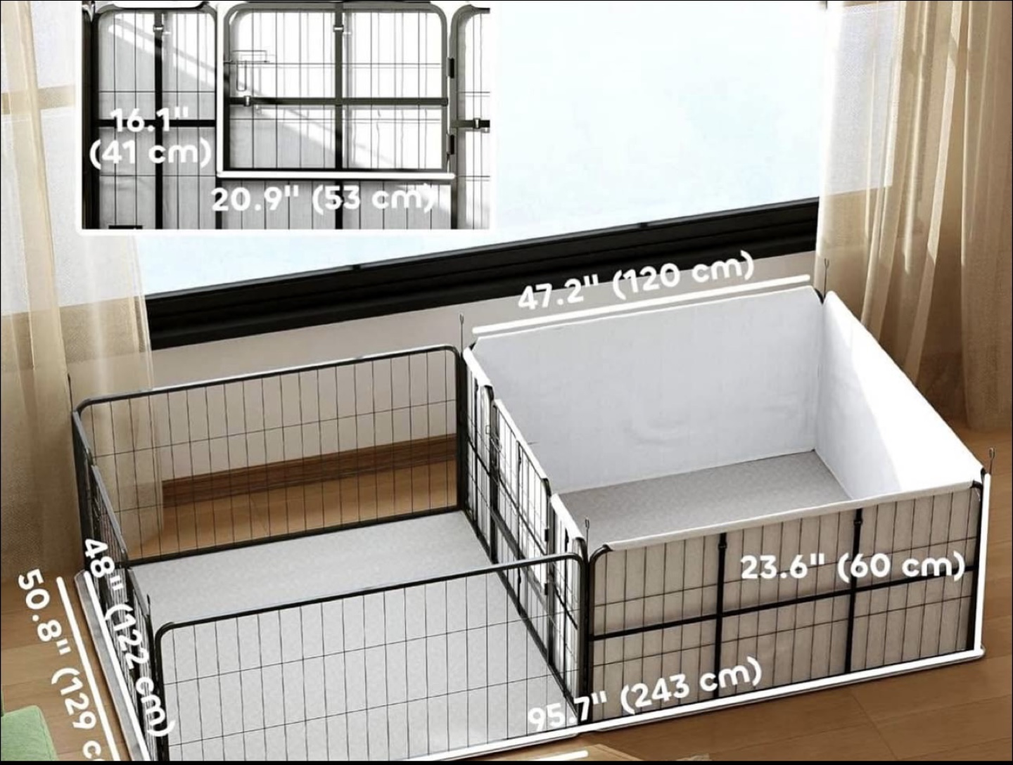 Convertible Pet Playpen - Versatile Design - photo 3