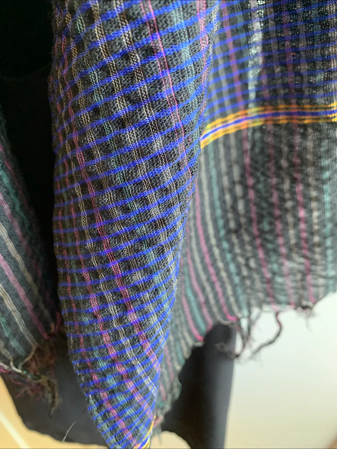 ✨Woven Scarf - Blue & Black image indicator(5)