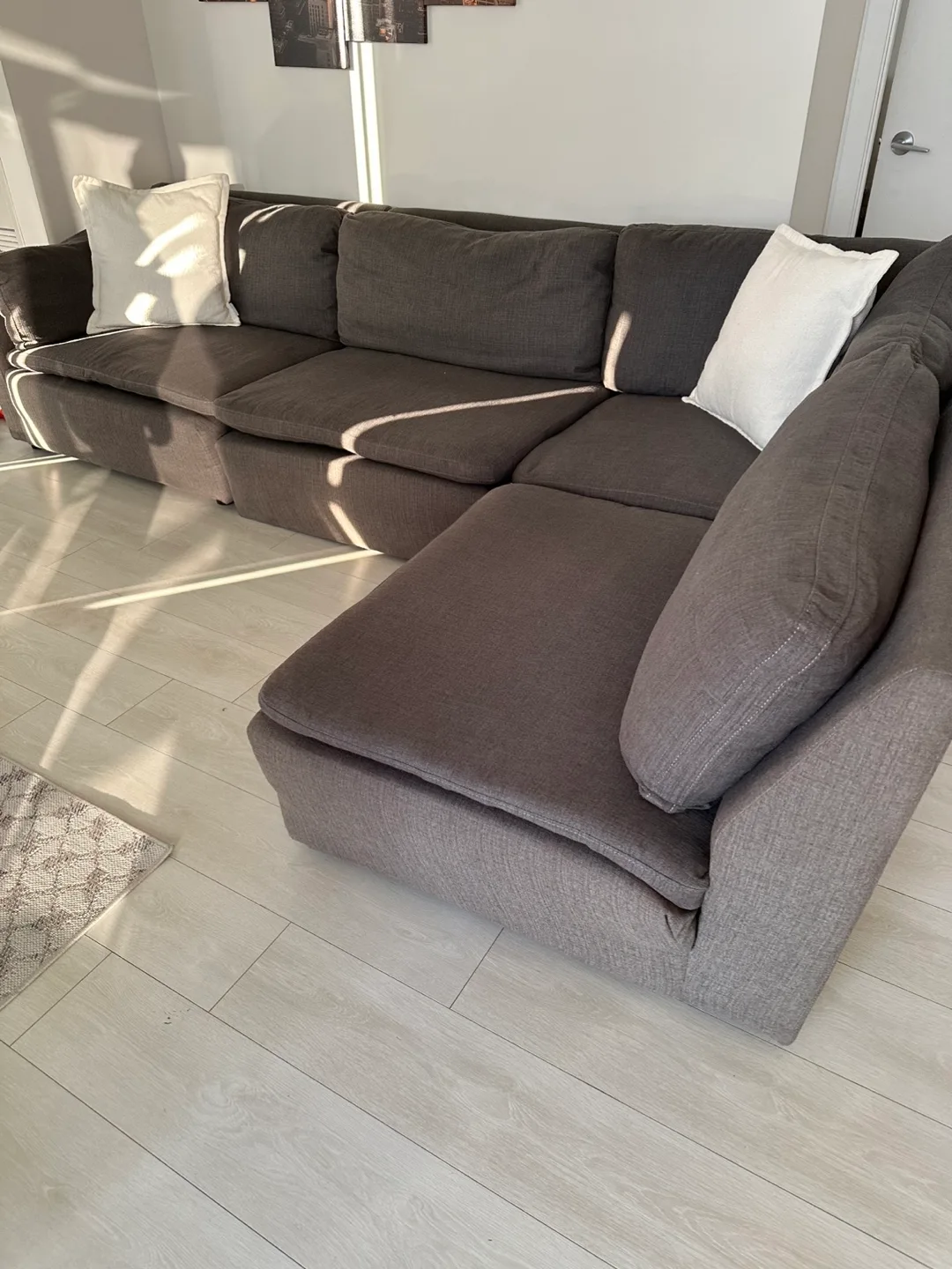 Grey Sectional Sofa (L shaped) thumbnail