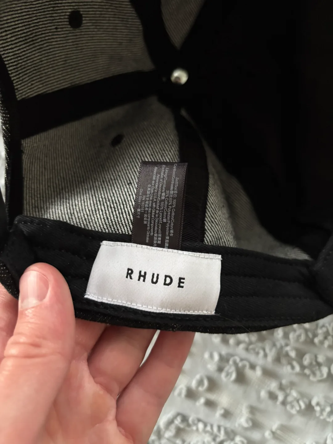 Rhude Denim Logo Hat image indicator(4)