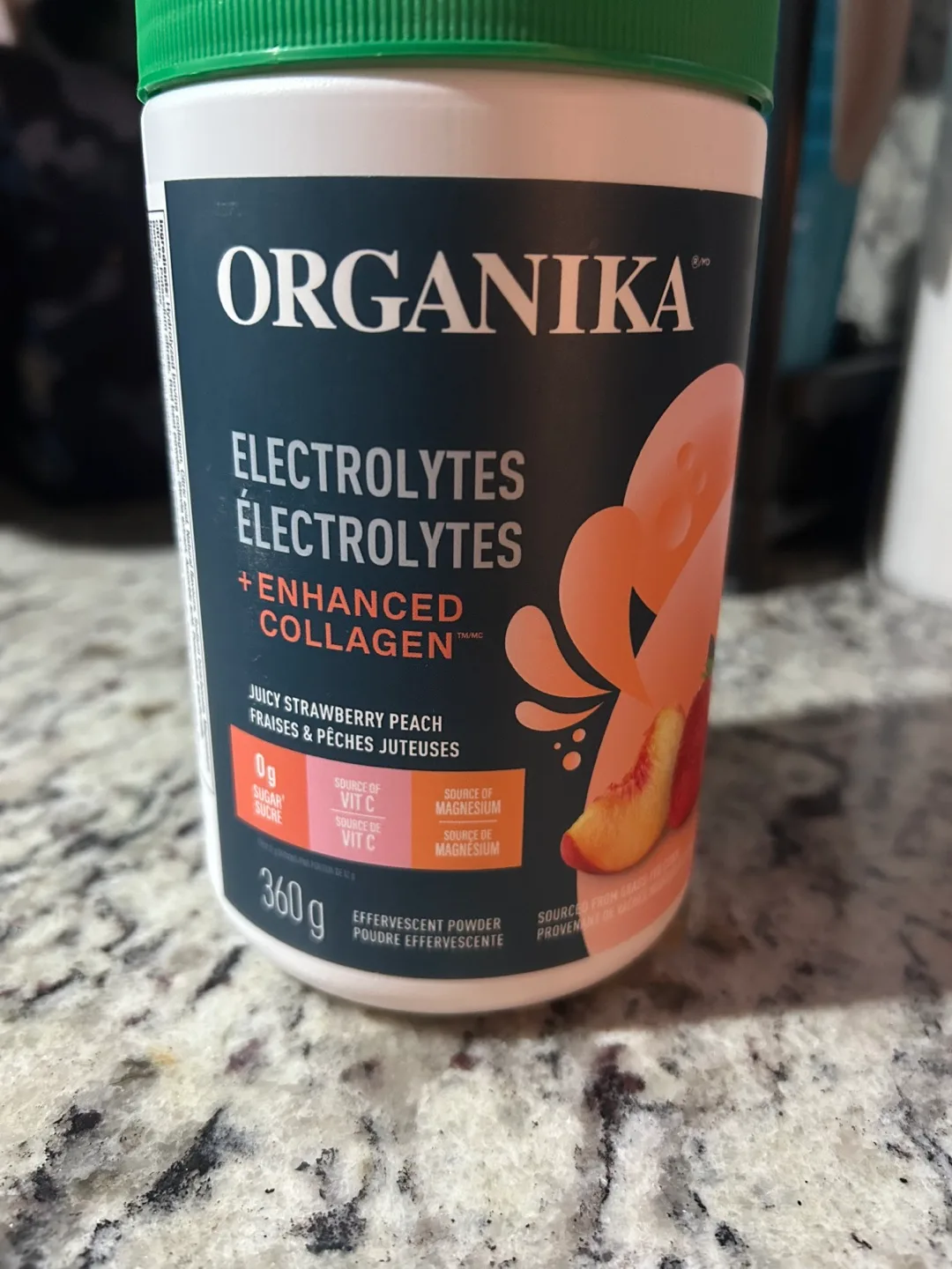 Organika Electrolytes + Enhanced Collagen - Strawberry Peach thumbnail