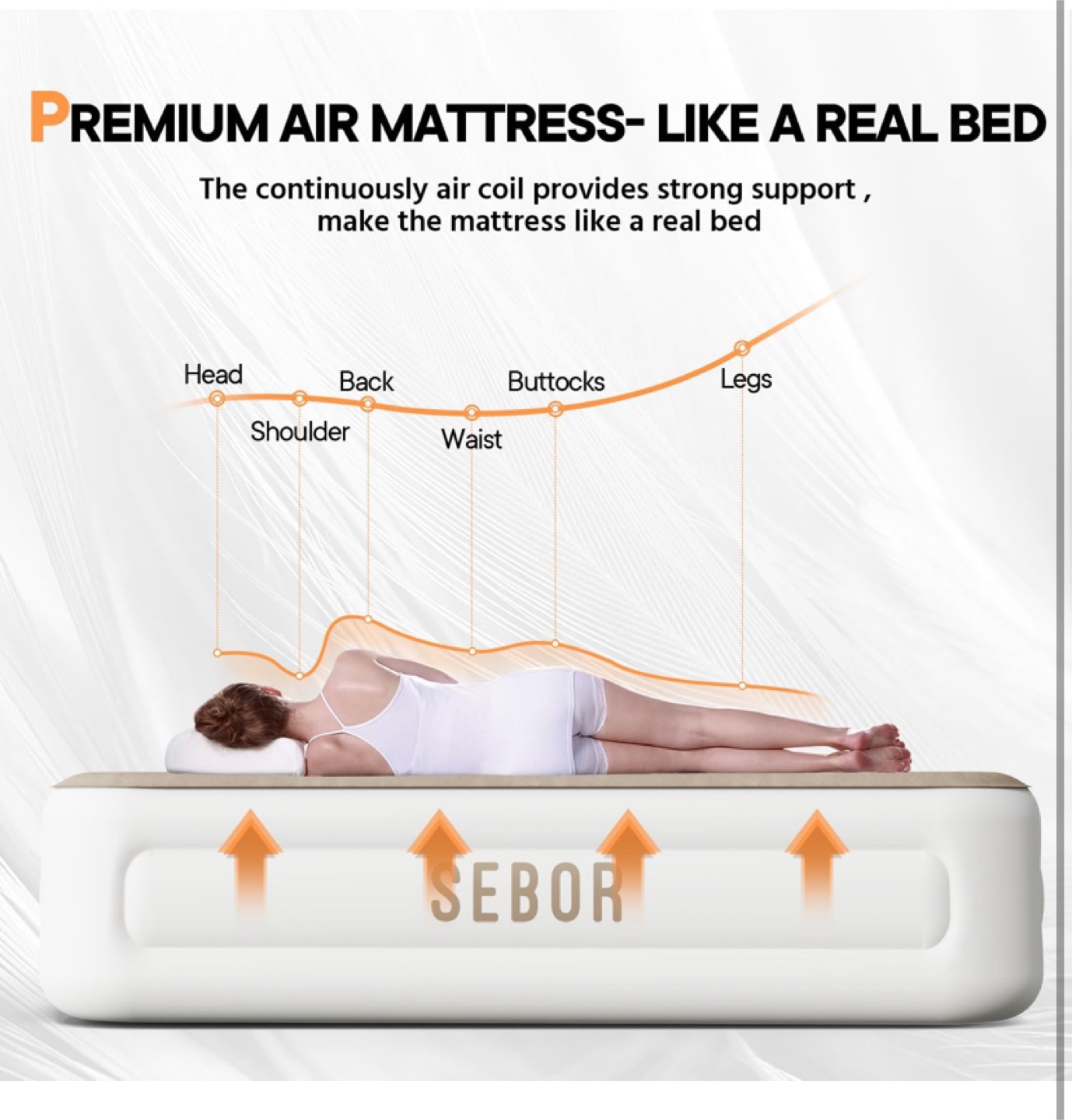 Sebor 18" Queen Size Air Mattress - photo 3
