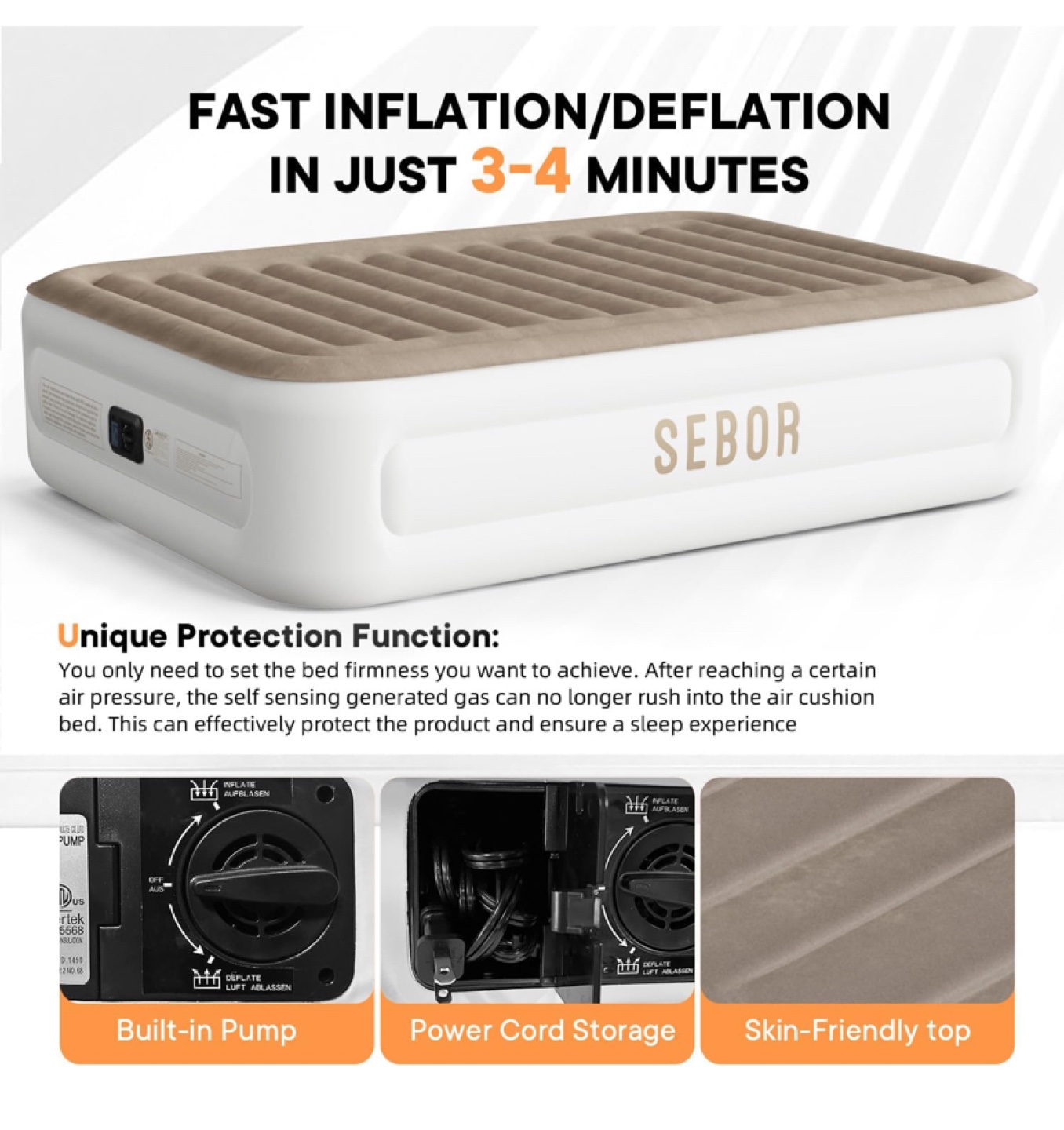 Sebor 18" Queen Size Air Mattress - photo 2
