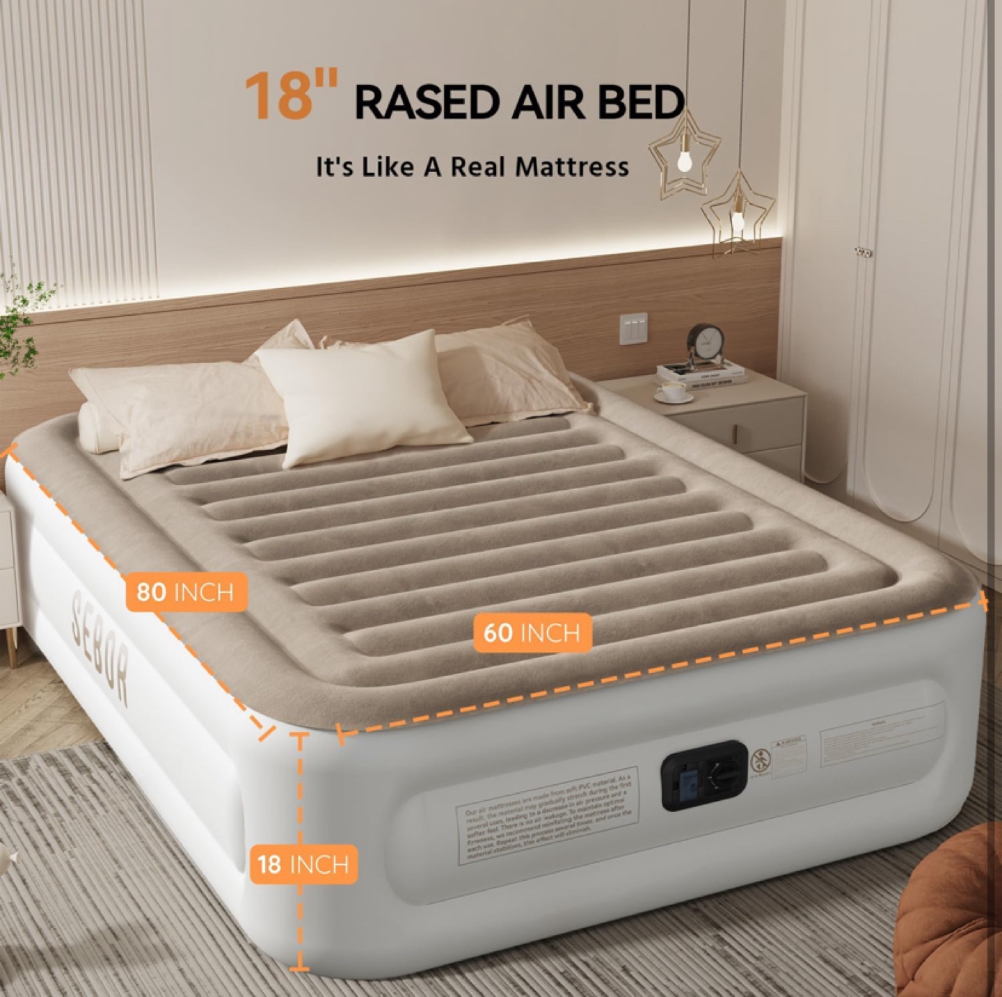 Sebor 18" Queen Size Air Mattress - photo 4