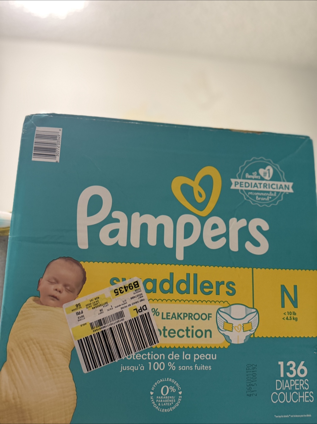Pampers Swaddlers N Diapers - 136 Count