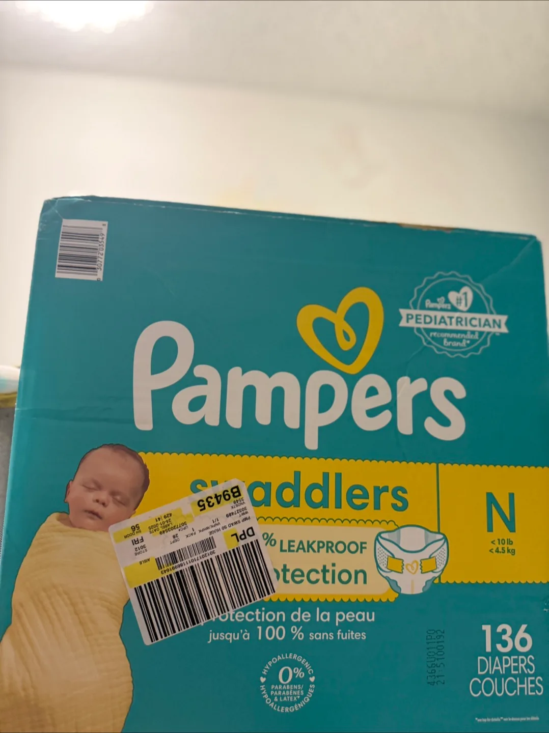 Pampers Swaddlers N Diapers - 136 Count thumbnail