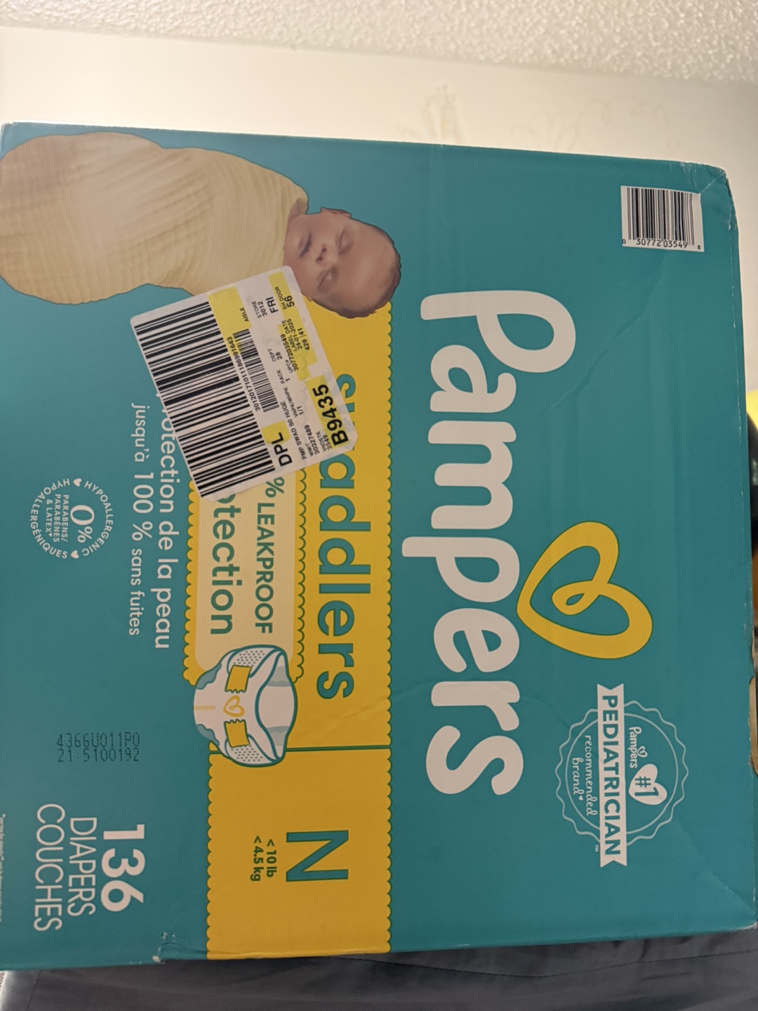 Pampers Swaddlers N Diapers - 136 Count - photo 2