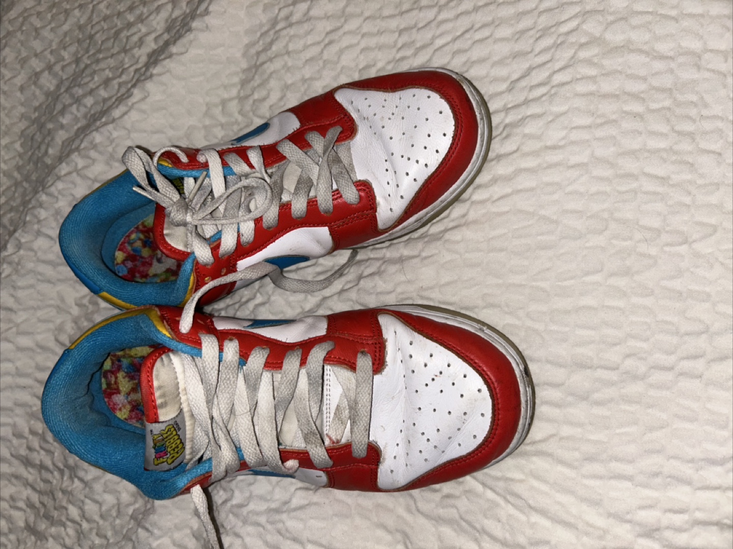 Nike Dunk Low Free 99 White Red Blue Yellow - photo 3