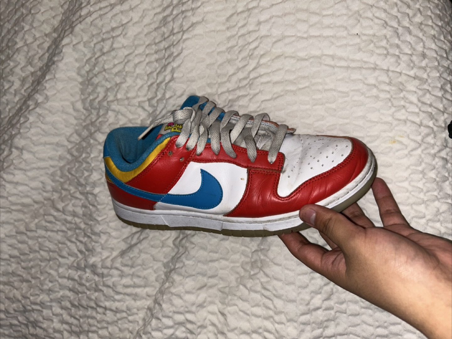 Nike Dunk Low Free 99 White Red Blue Yellow