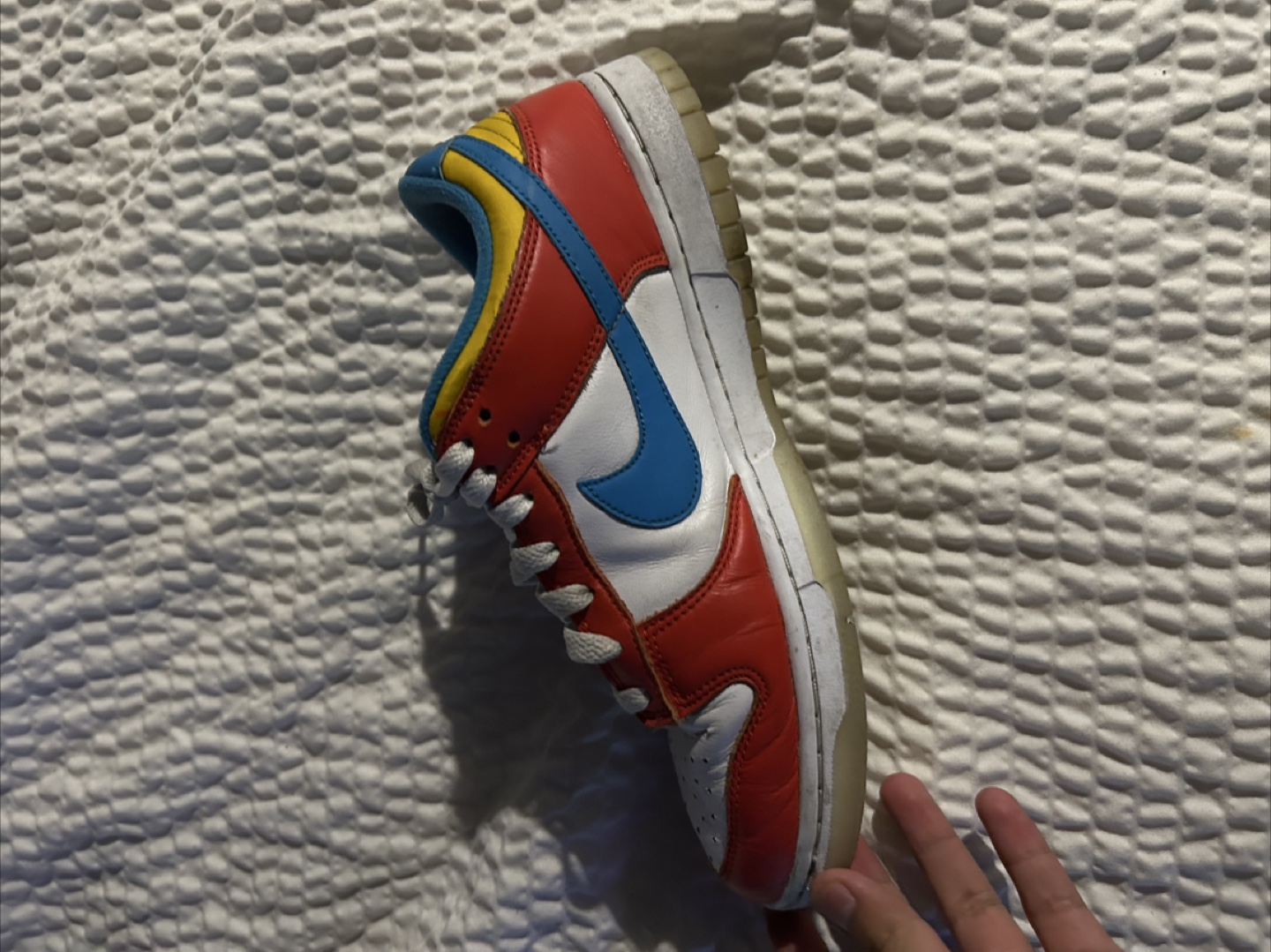 Nike Dunk Low Free 99 White Red Blue Yellow - photo 2