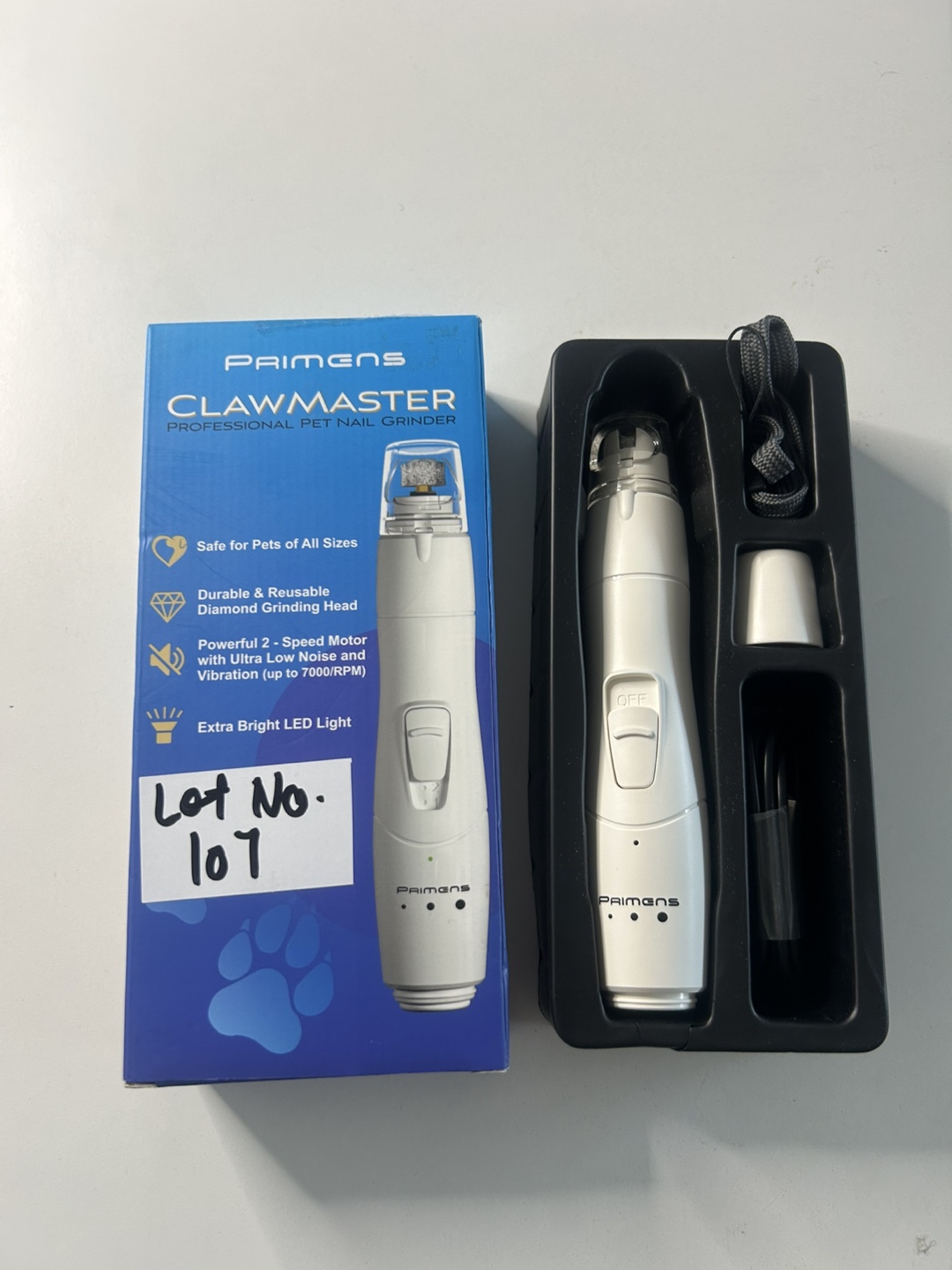 New Primens Clawmaster Pet Nail Grinder