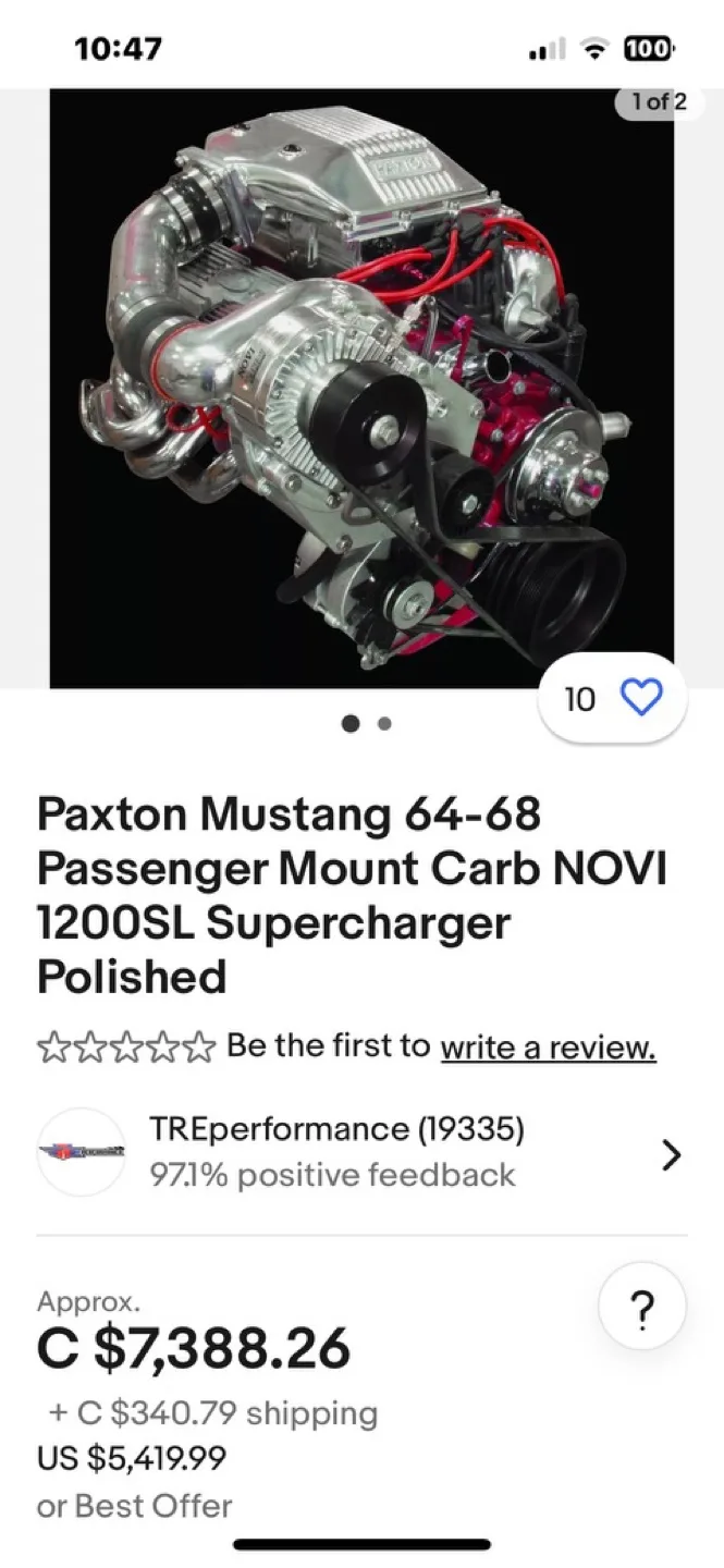 Paxton Mustang 64-68 Supercharger Kit image indicator(6)