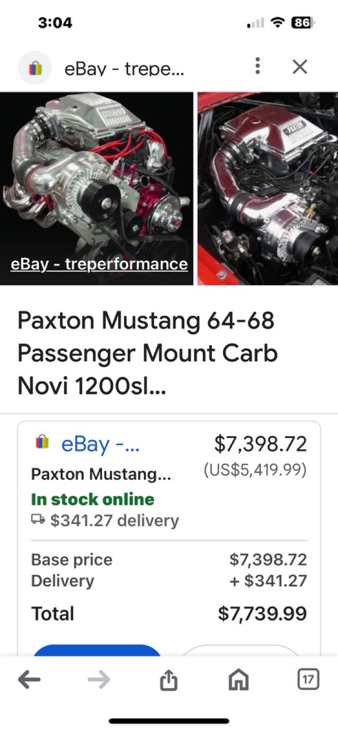 Paxton Mustang 64-68 Supercharger Kit - photo 4
