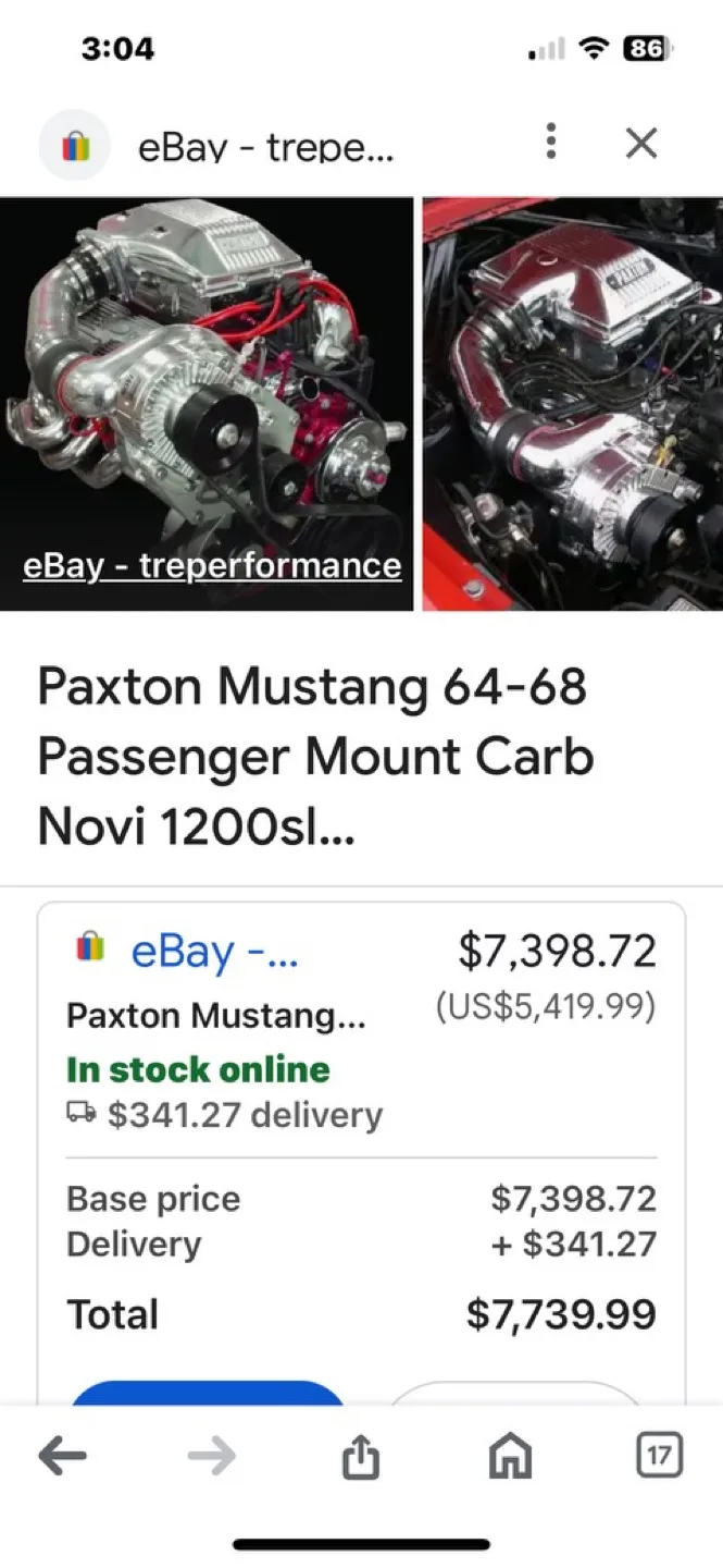 Paxton Mustang 64-68 Supercharger Kit image indicator(4)