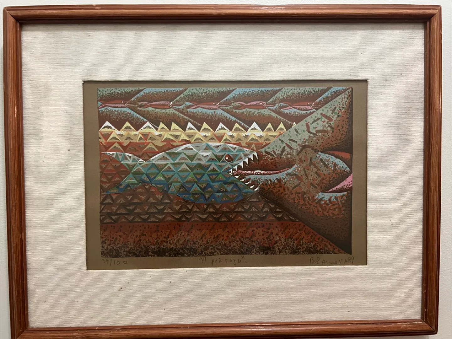 Framed Print - El Pezrojo by B. Zamora 89 image indicator(2)