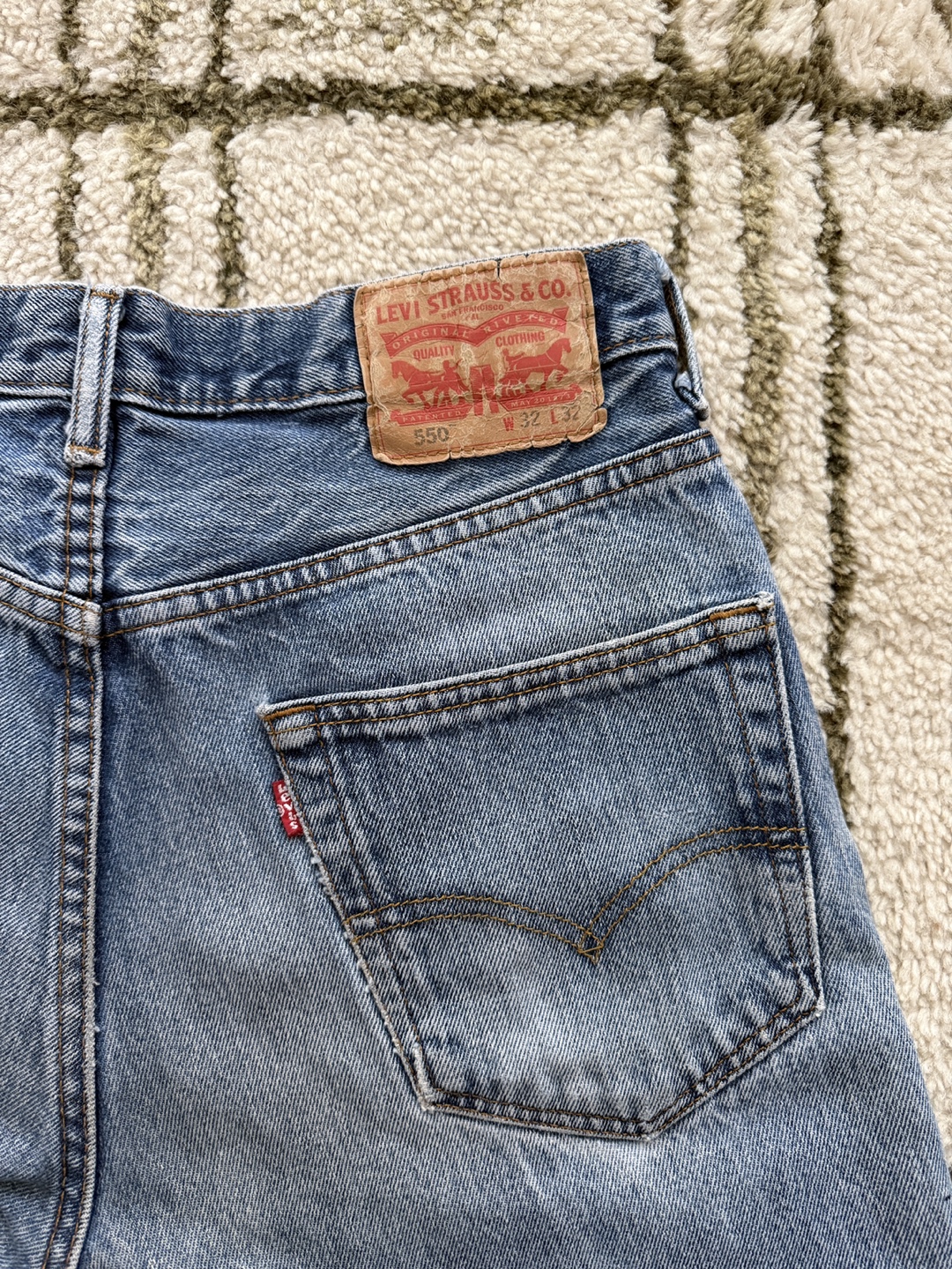 Levi’s 550 Vintage Blue Jeans 32×29 - photo 2