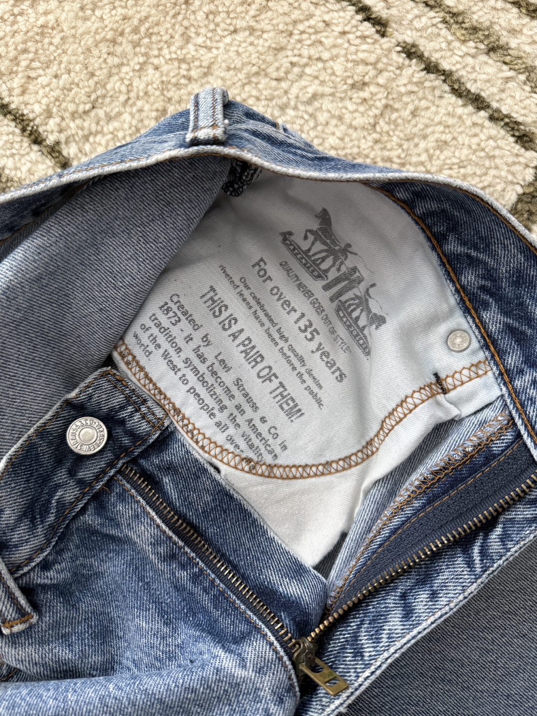 Levi’s 550 Vintage Blue Jeans 32×29 - photo 3
