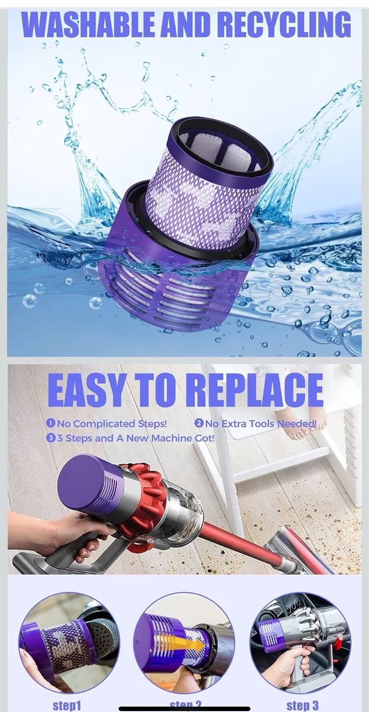 Whekeosh Dyson V10 Vacuum Filter - New in Box! thumbnail