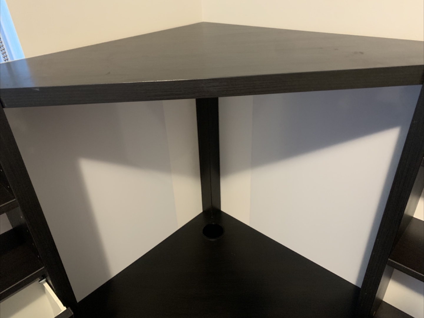 IKEA Corner Desk with Shelving - Black - photo 4