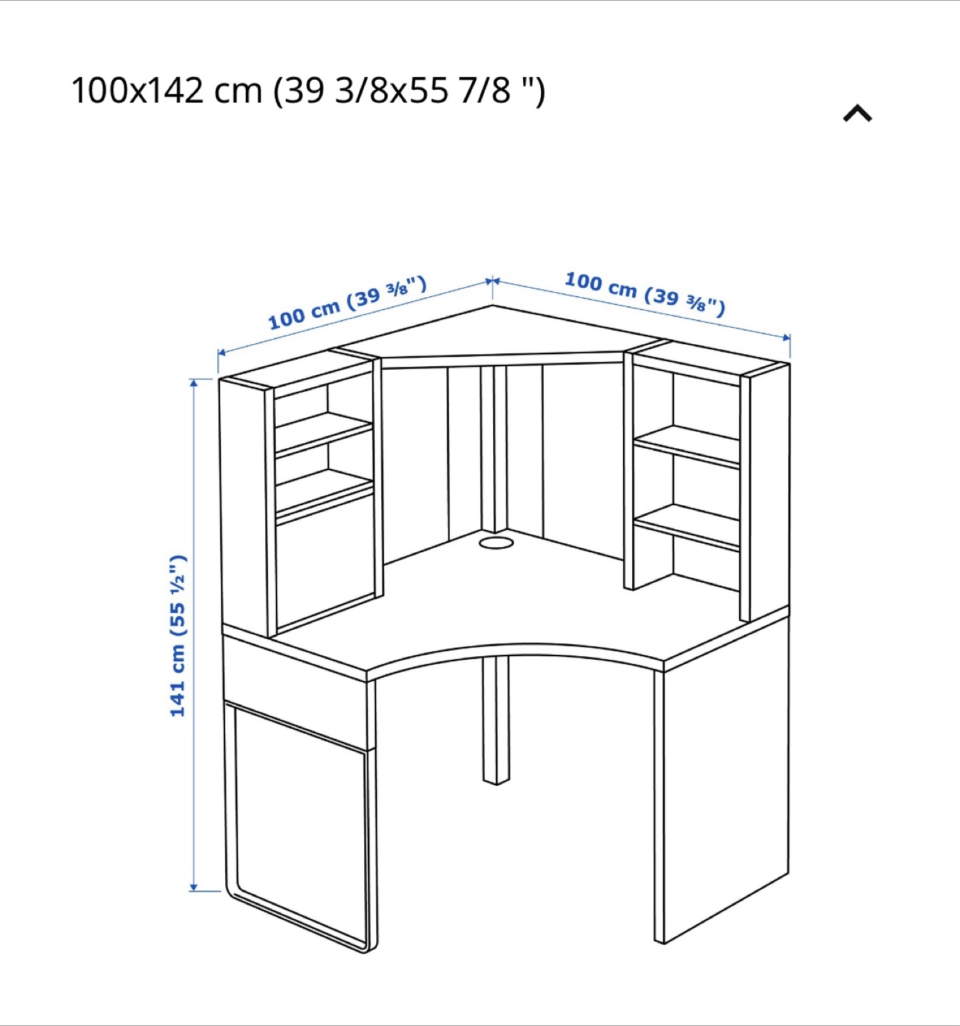 IKEA Corner Desk with Shelving - Black - photo 5