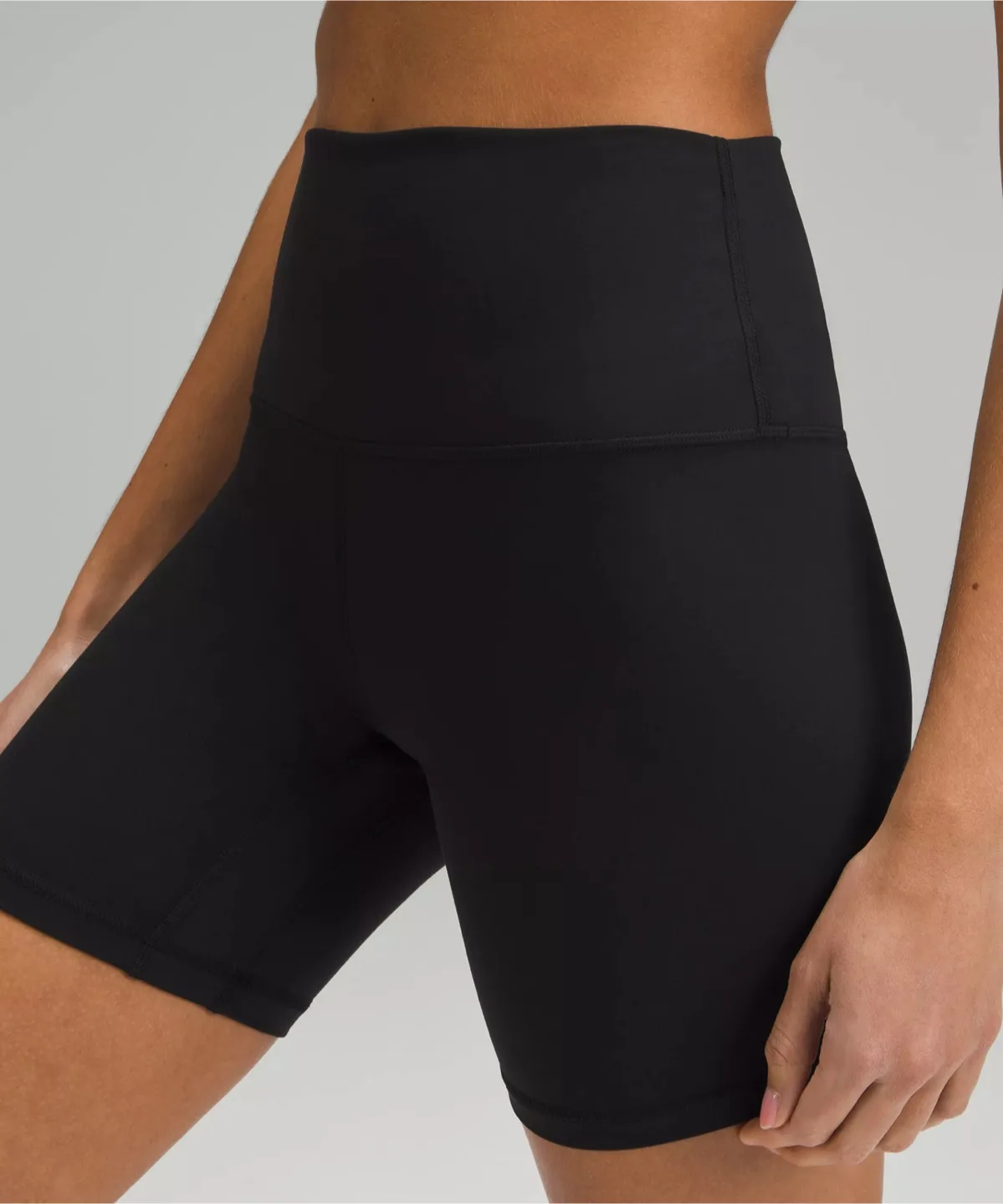 Black Lululemon Align High Rise Bike Shorts - Black image indicator(2)