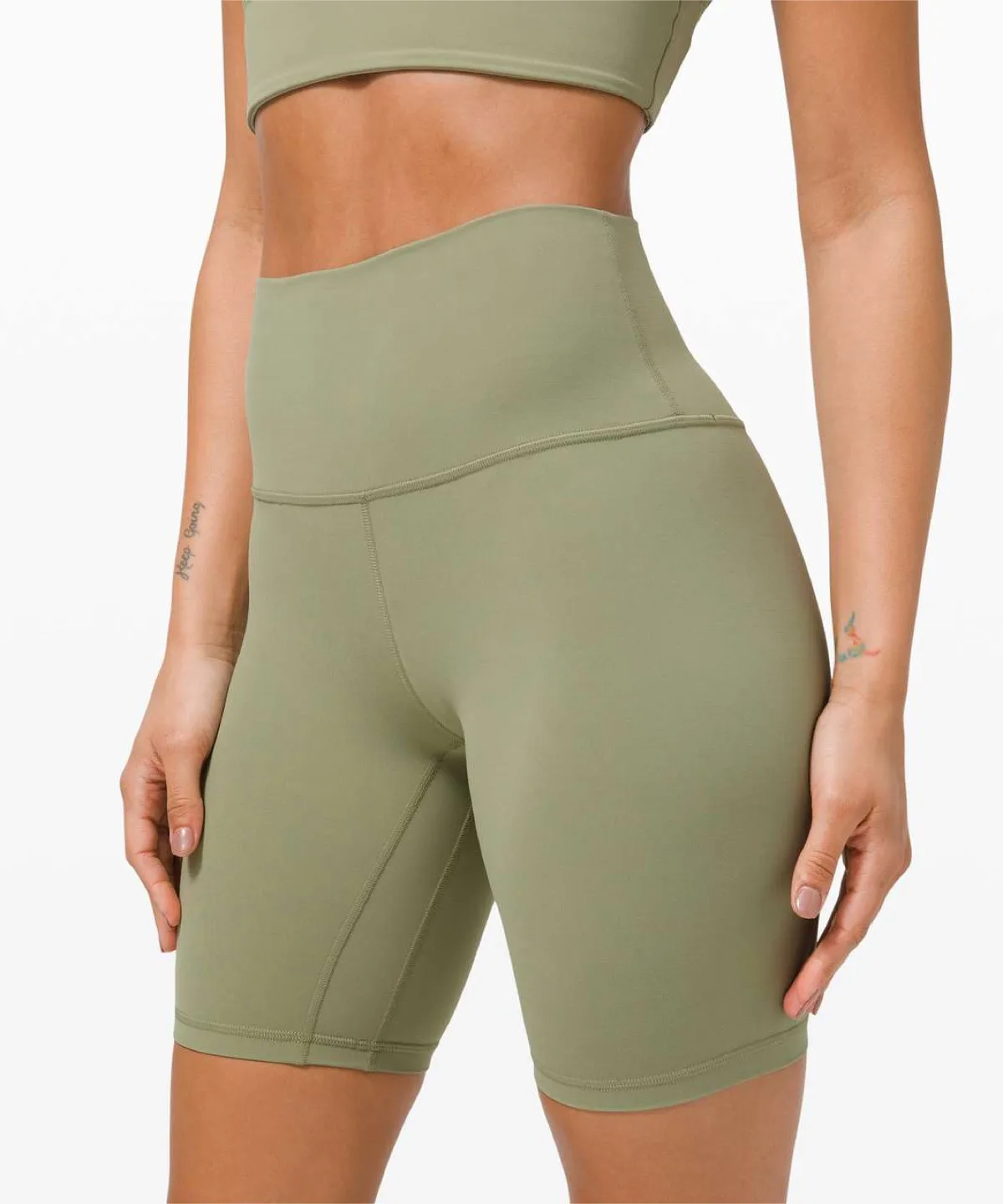 Lululemon Align High Rise Short Green Lulu lemon image indicator(2)