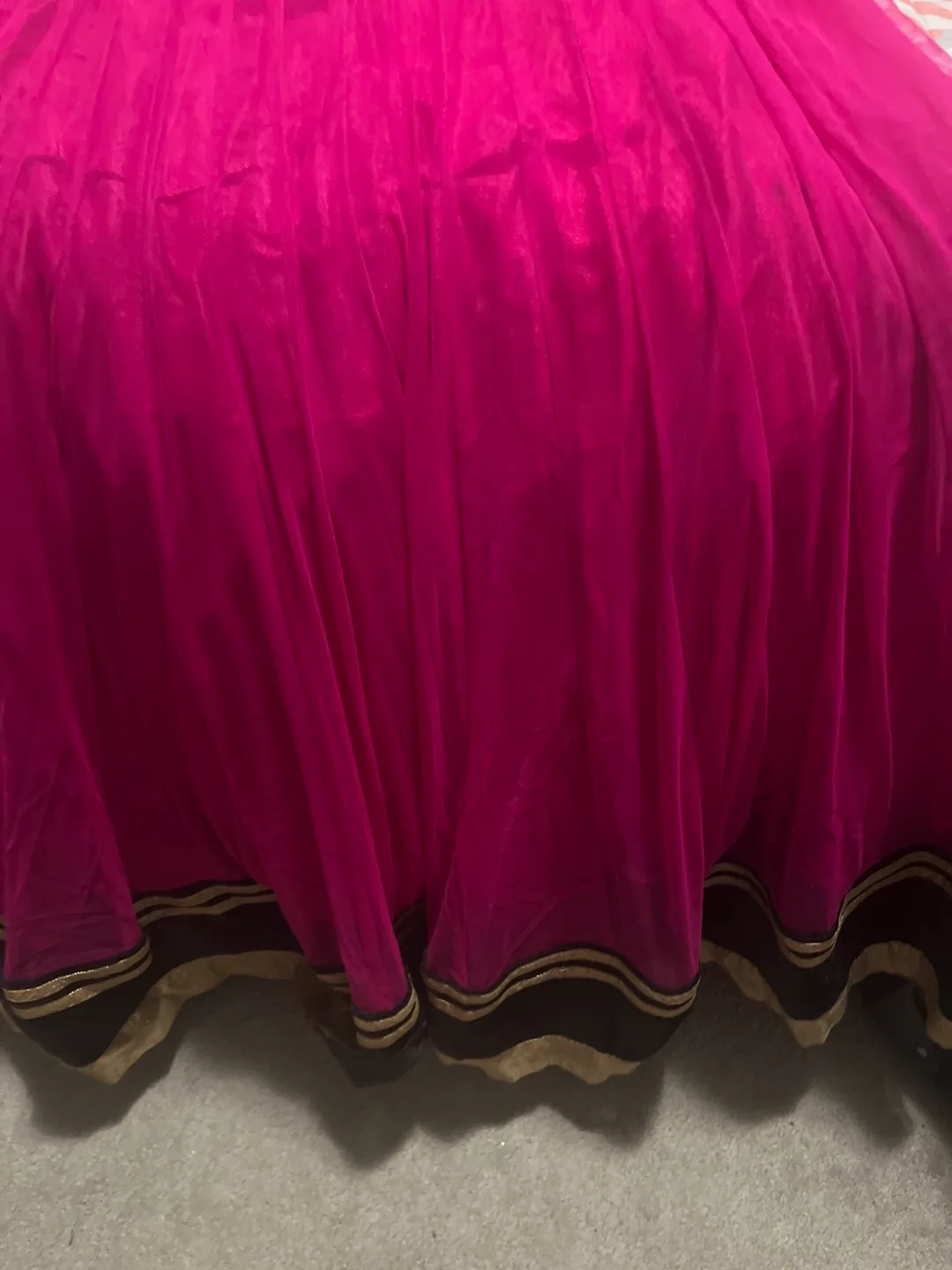 Pink & Black Embroidered Dress image indicator(2)