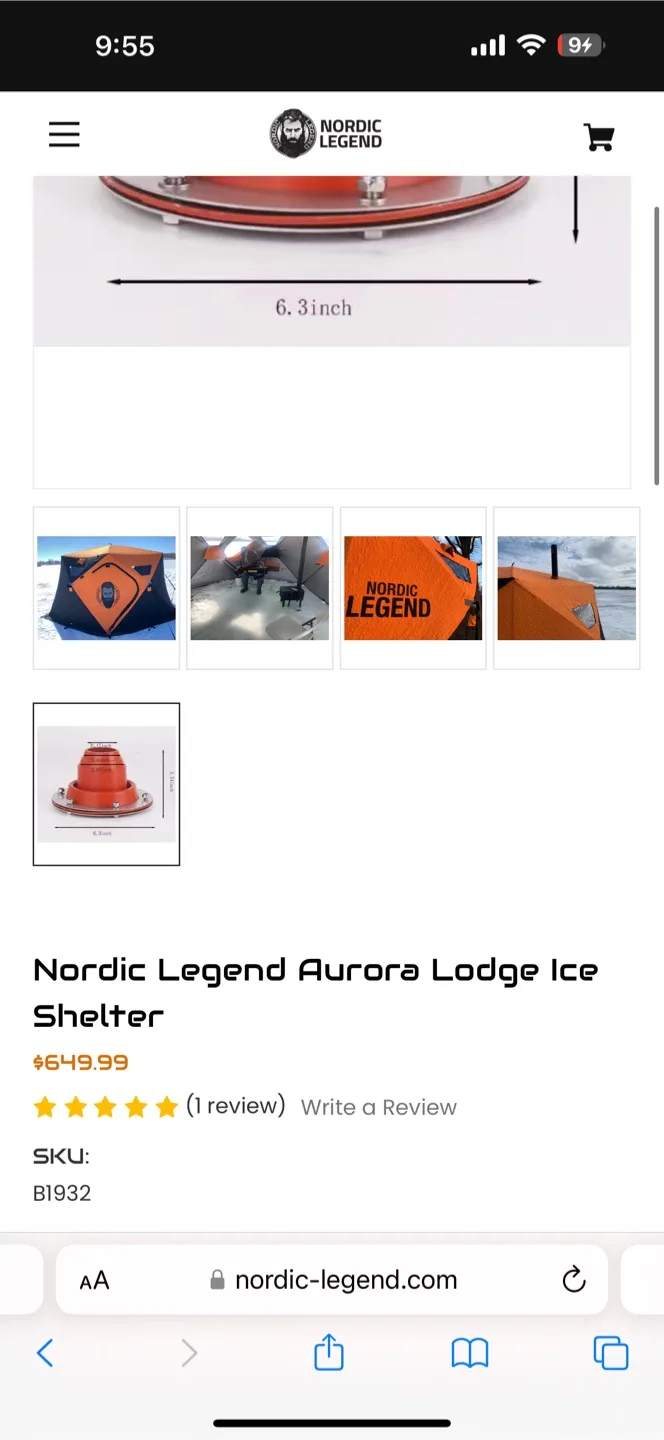 Nordic Legend Ice Fishing Tent image indicator(10)